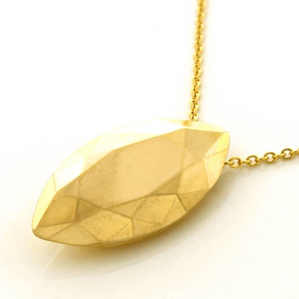 Elsa Peretti for Tiffany & Co. Faceted Pendant in Yellow Gold 1