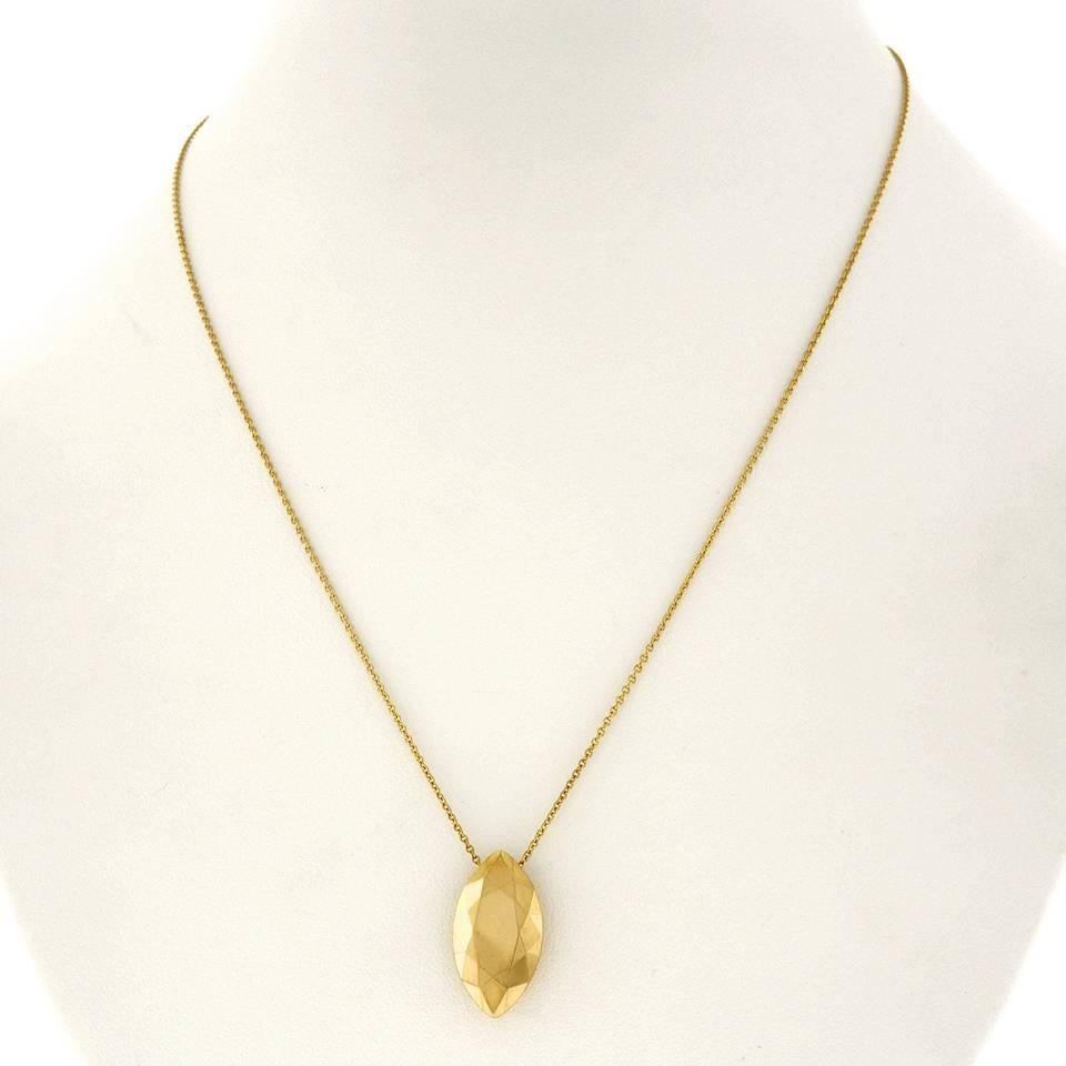 Elsa Peretti for Tiffany & Co. Faceted Pendant in Yellow Gold 2