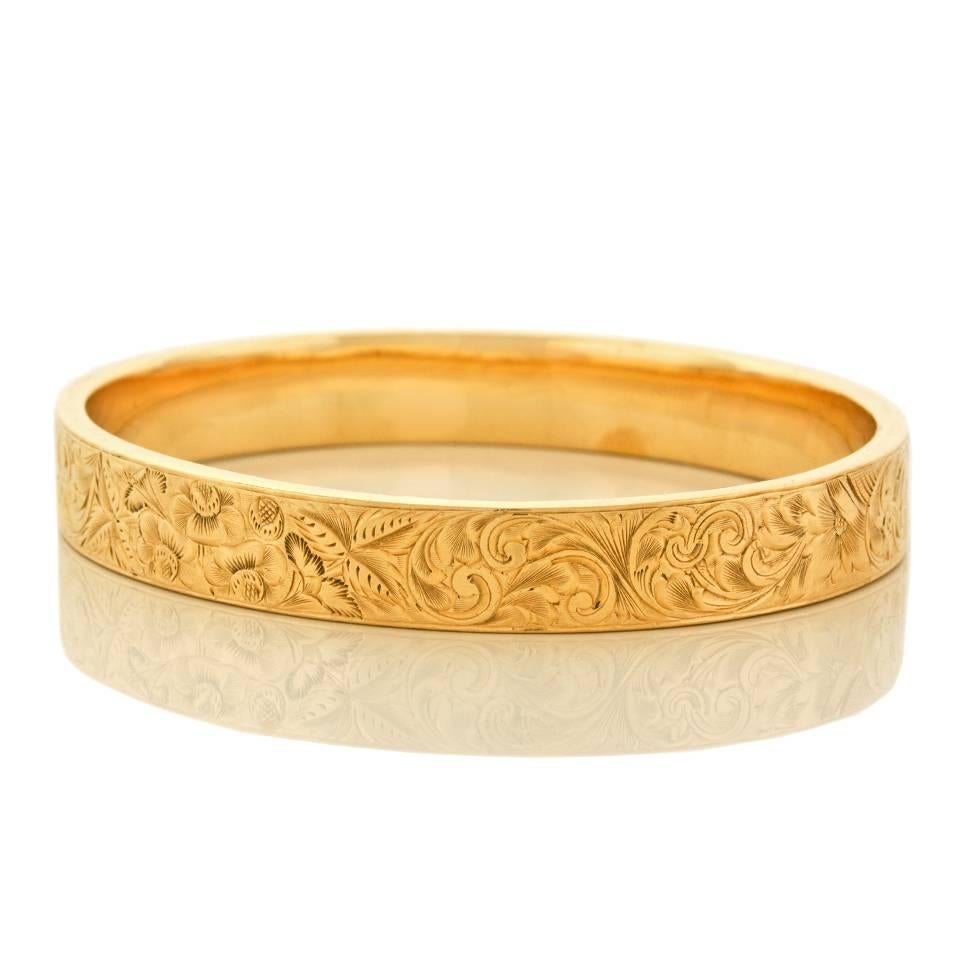 Wordley Allsopp & Bliss Gold Bangle Bracelet 2