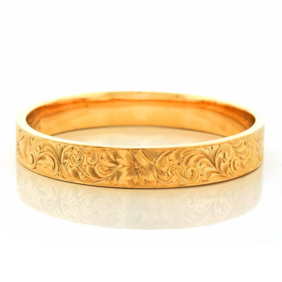 Wordley Allsopp & Bliss Gold Bangle Bracelet 3
