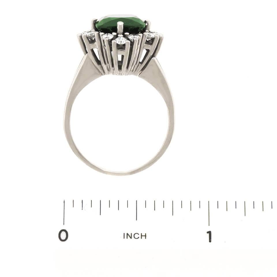 Meister Green Tourmaline Diamond Gold Ring 2