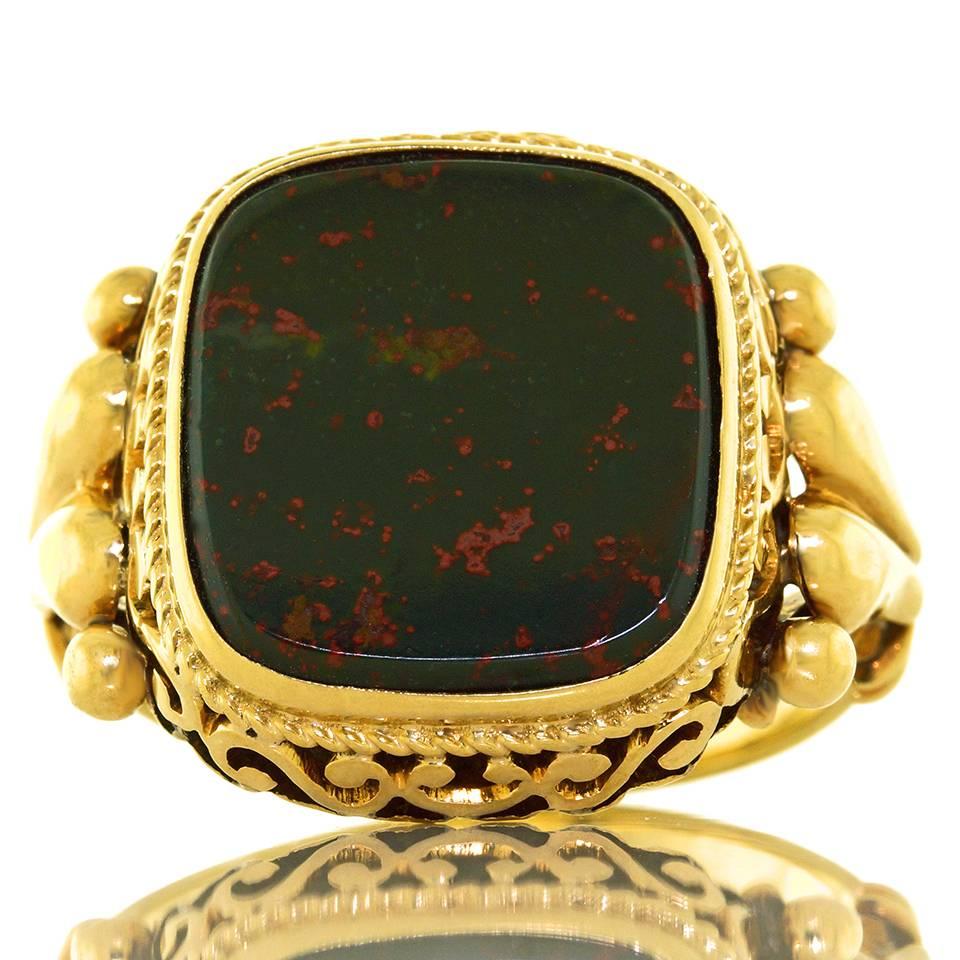 antique bloodstone ring
