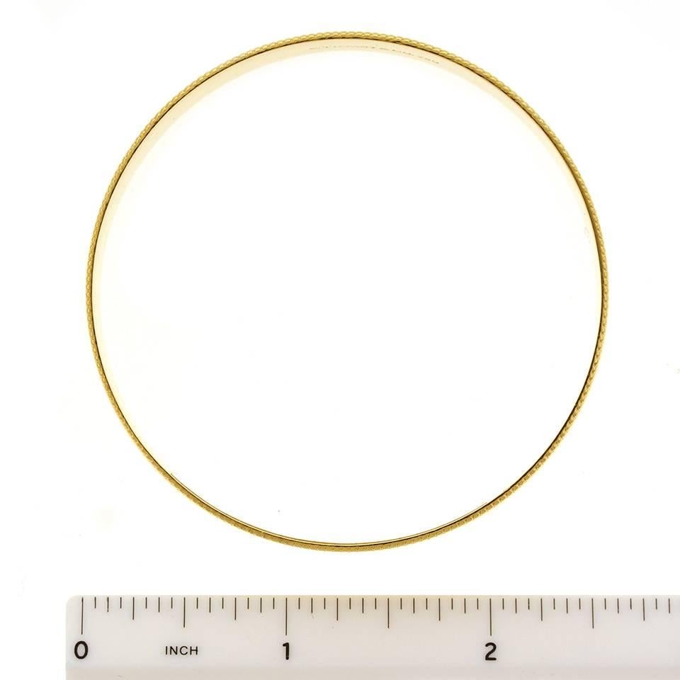 Tiffany & Co. Gold Bangle Bracelet 2