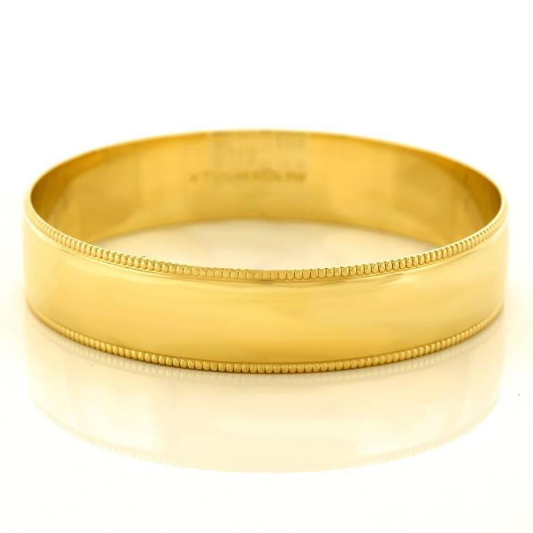 Tiffany and Co. Gold Bangle Bracelet at 1stDibs