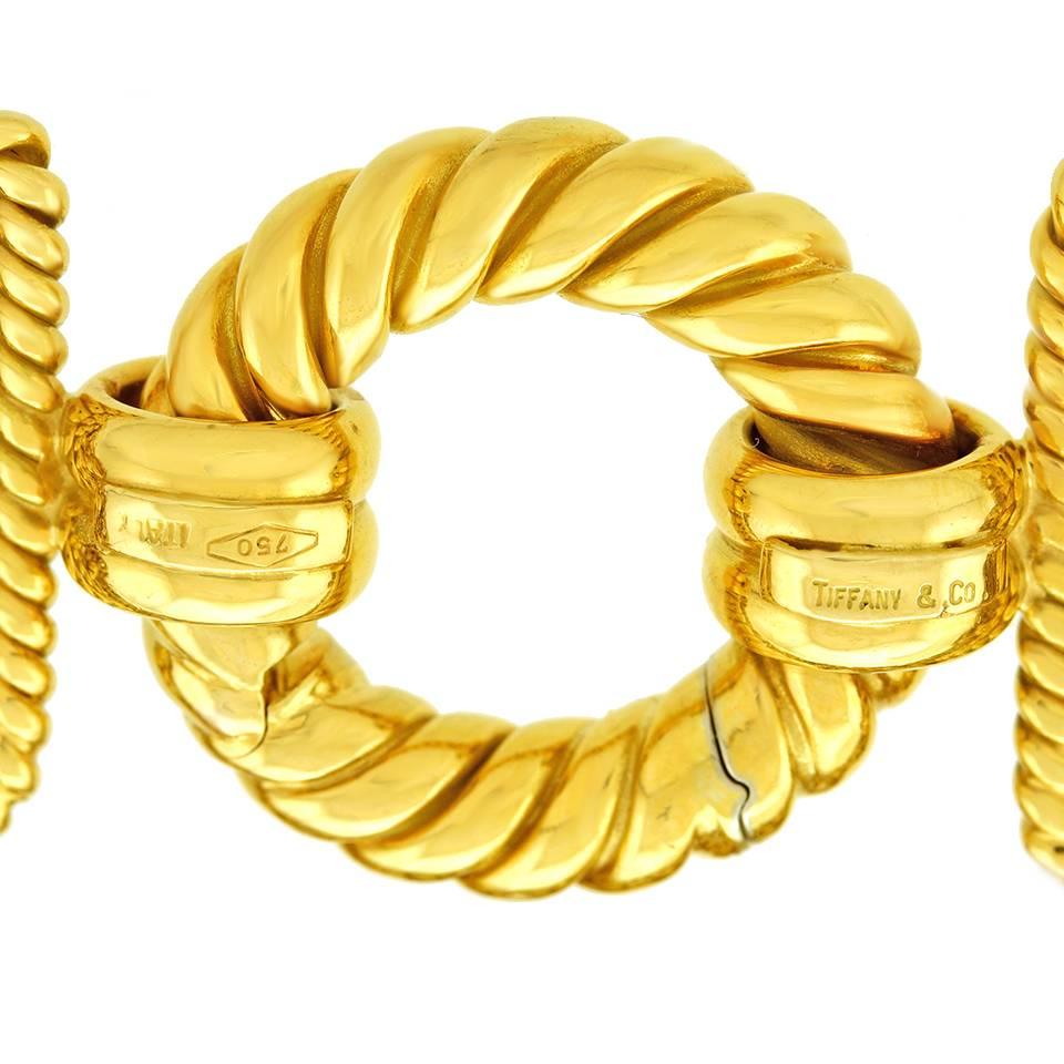 Tiffany & Co. Gold Rope Motif Bracelet 1