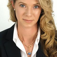 Pomellato Blue Chalcedony Gold “Luna” Necklace