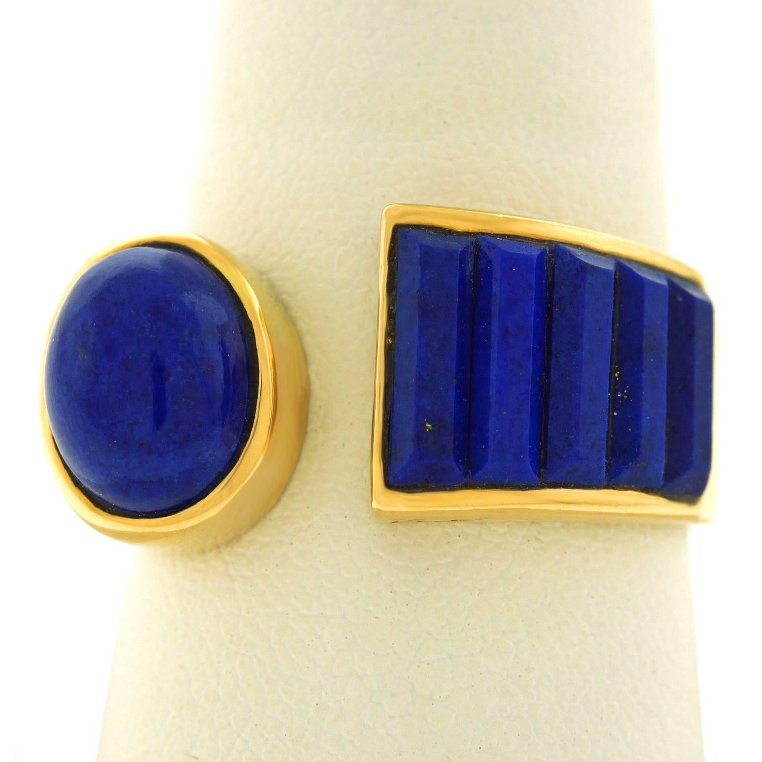 Erte Lapis Gold Ring 3