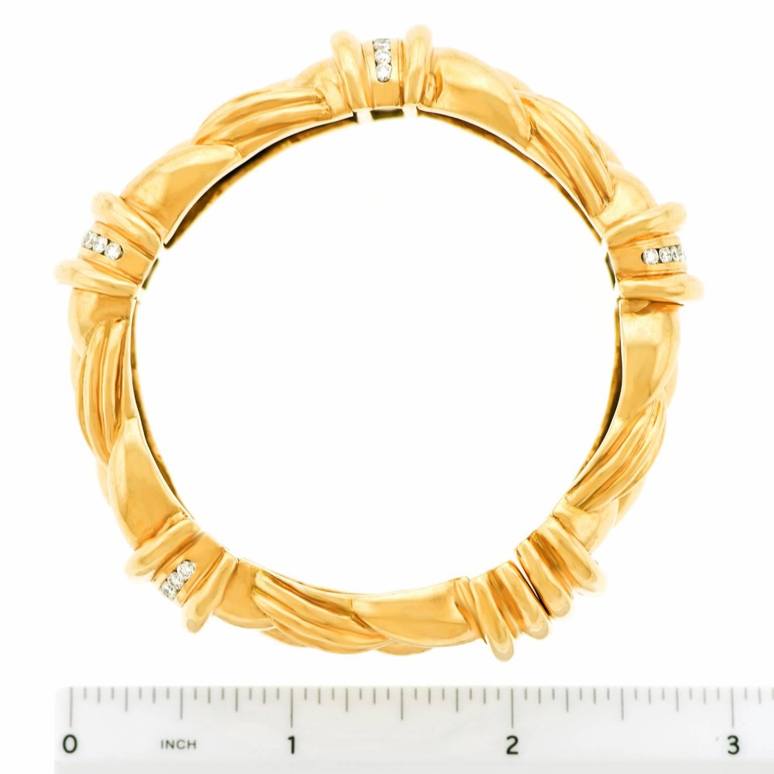 Fabulous Diamond and Yellow Gold Bracelet 2