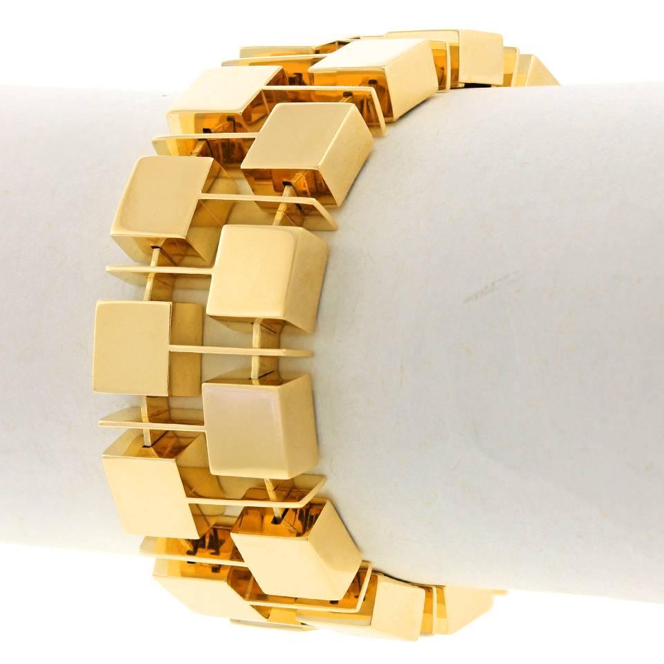 Spectacular Modernist Gold Bracelet 1
