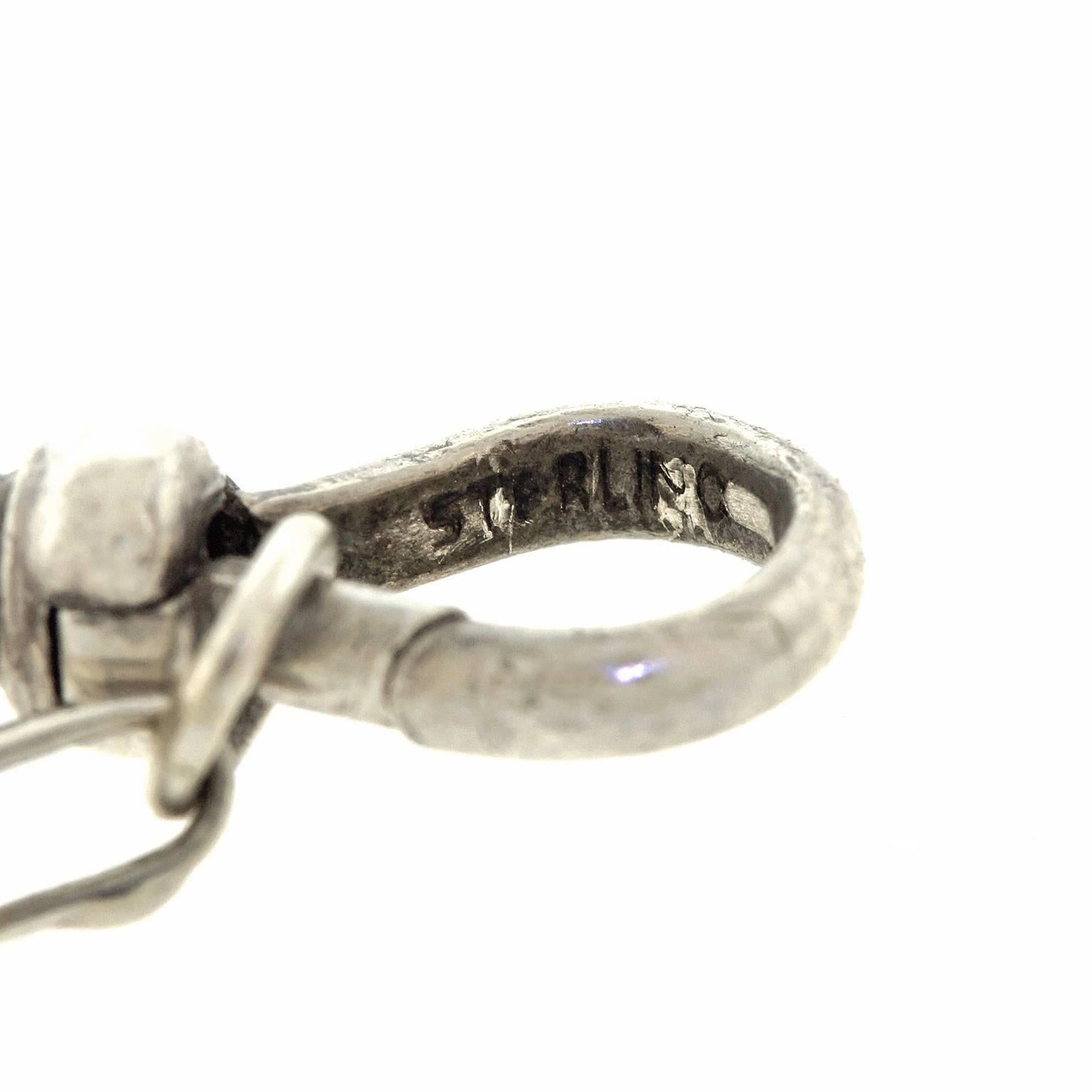 Antike filigrane 60-Zoll-Kette aus Sterlingsilber, antik 1