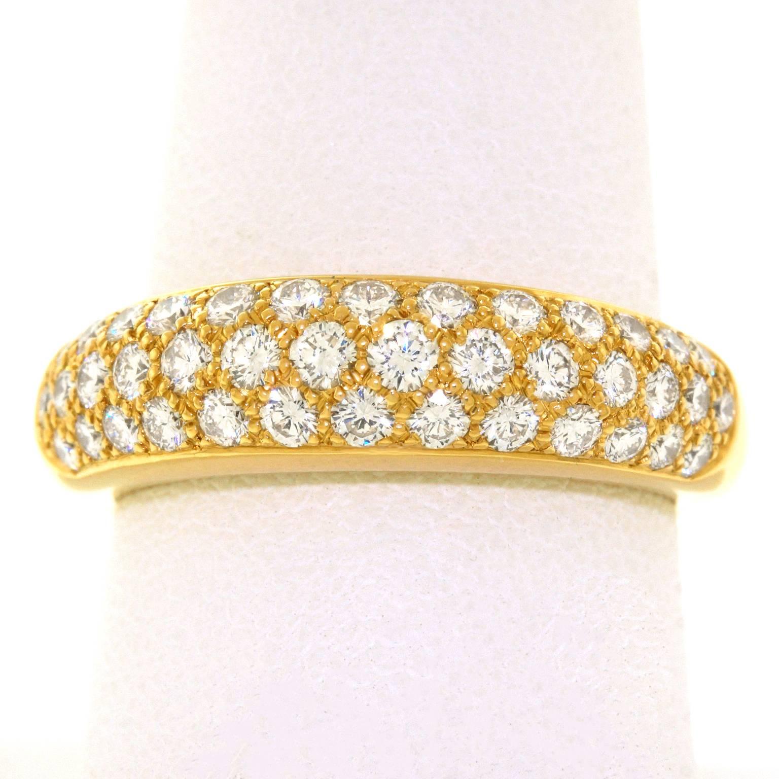 Cartier Mimi Diamond Set Gold Ring 2