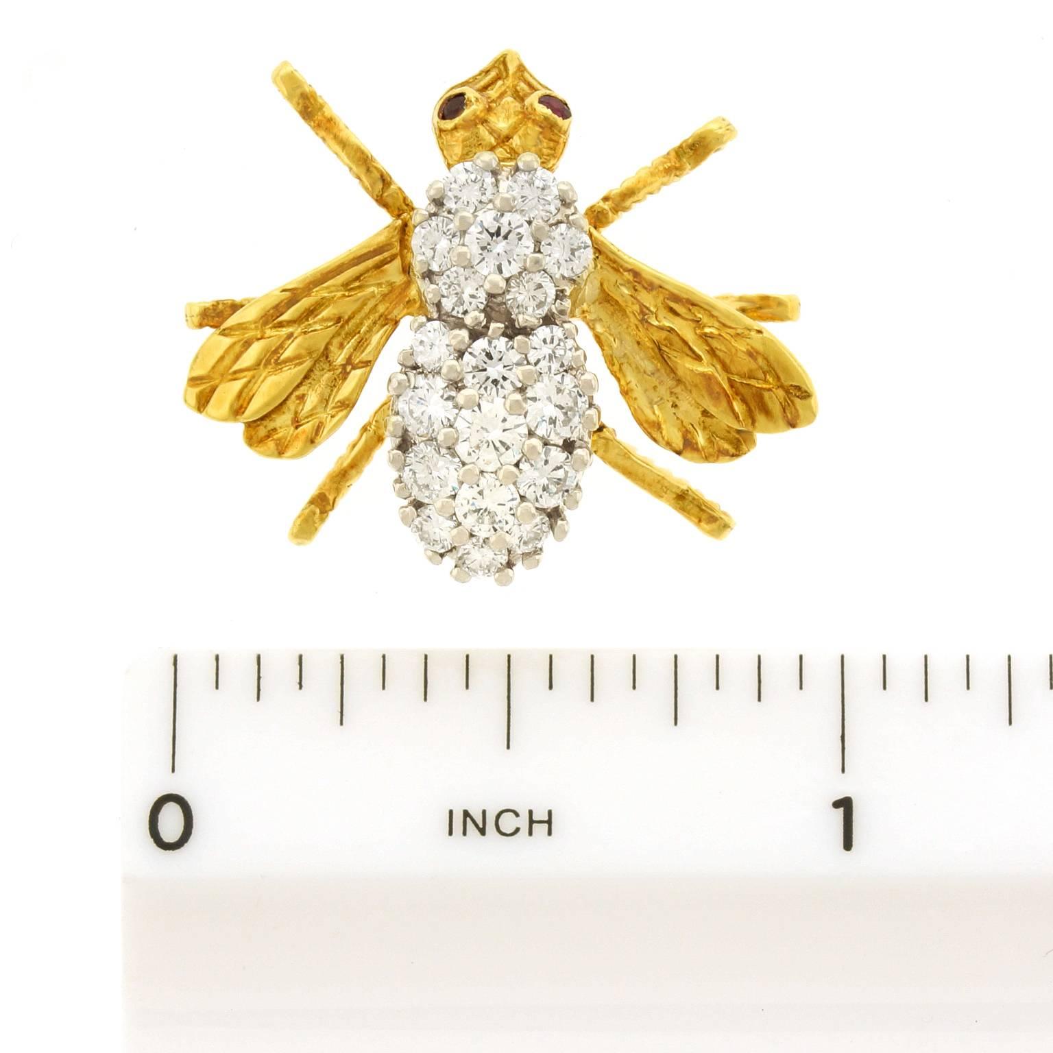 Herbert Rosenthal Diamond Bee in Gold 2