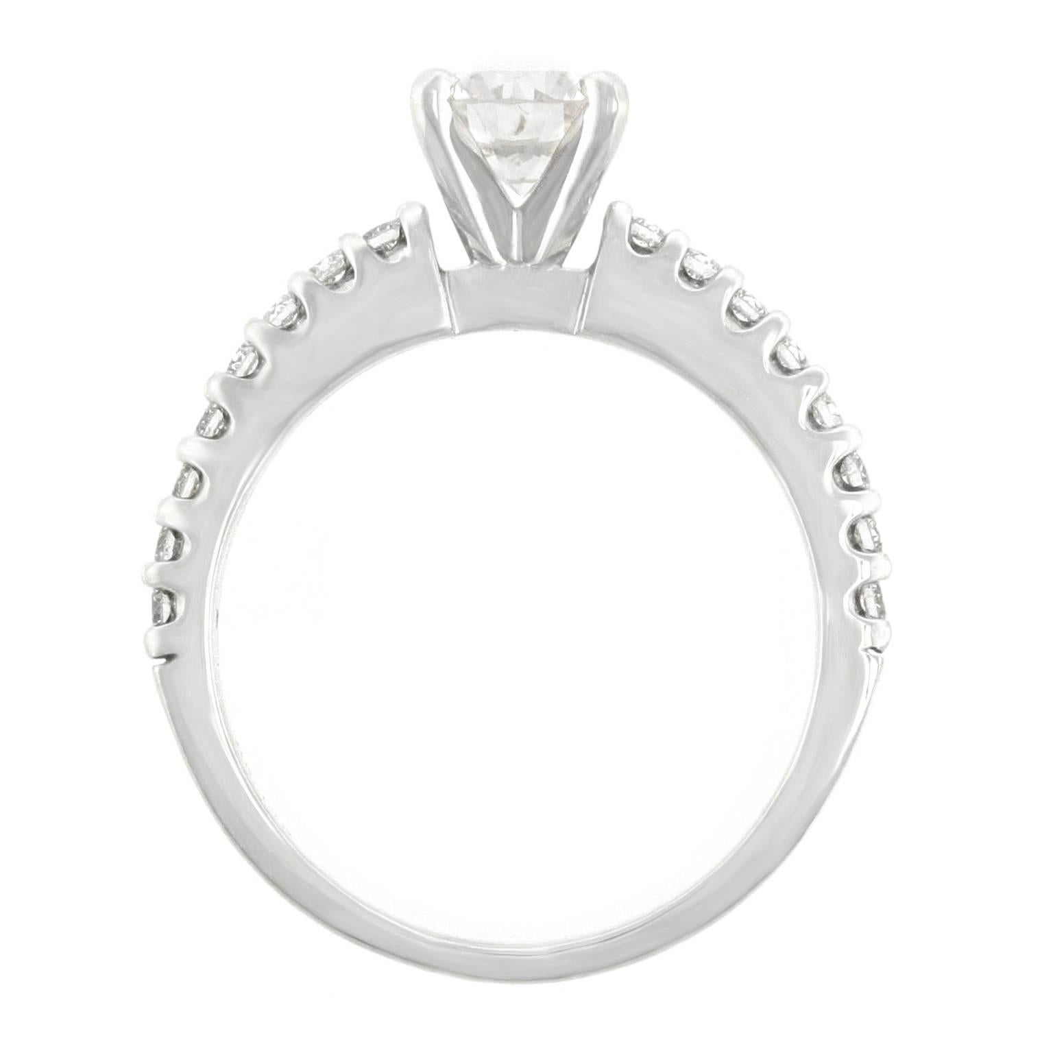 .76 Carat Diamond White Gold Engagement Ring 1