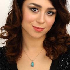 Black Opal and Diamond Pendant in Platinum