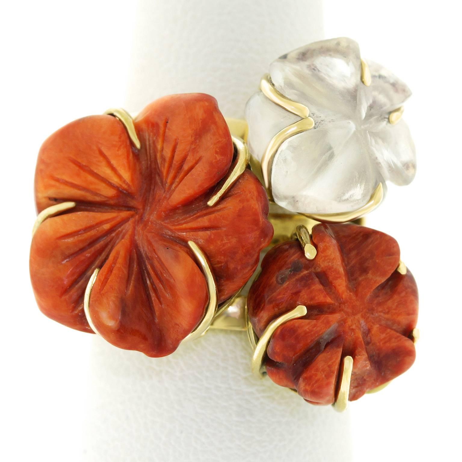 Moruga of Lima Hardstone Gold Stacking Rings 2