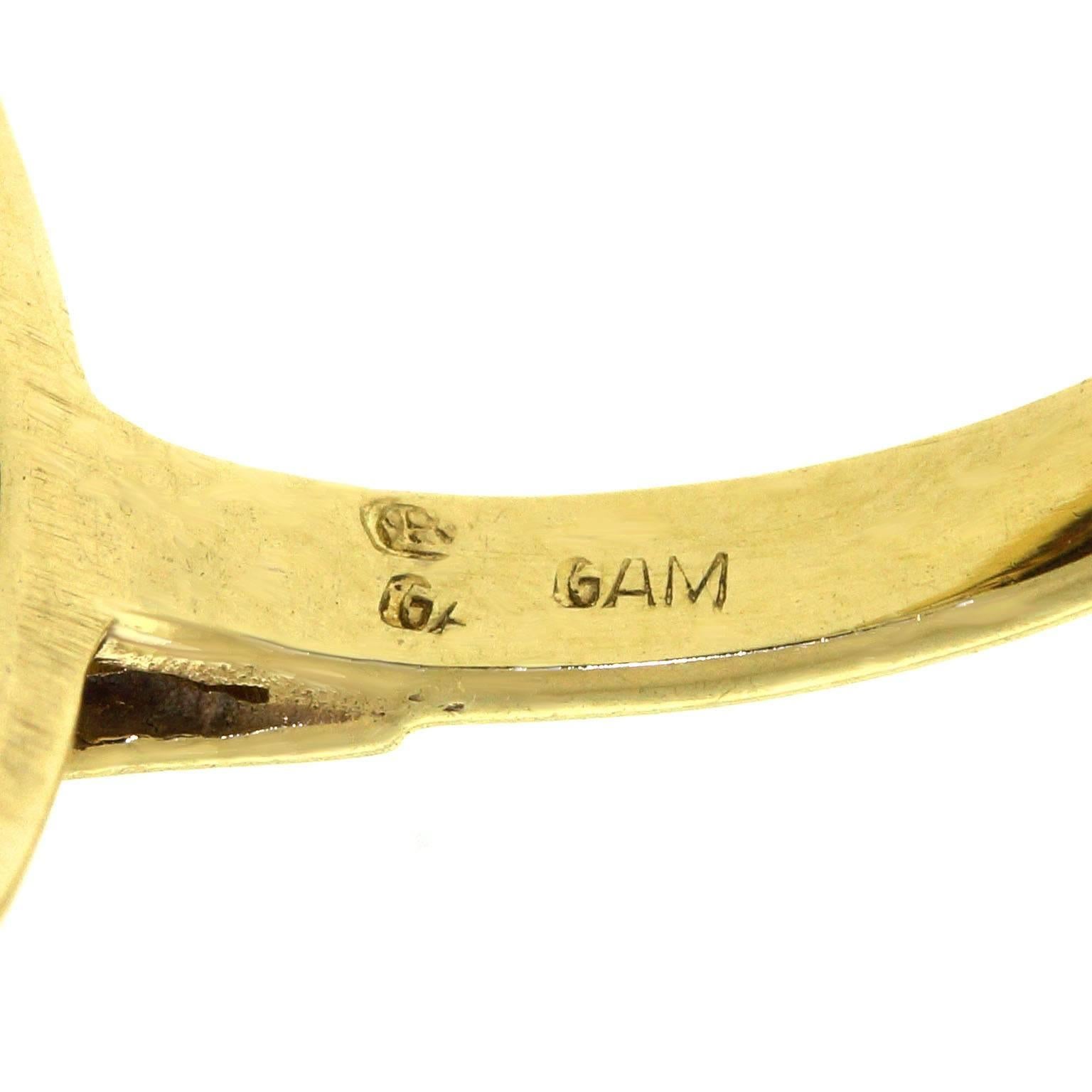 Fabulous Bohemian Garnet Gold Ring 1