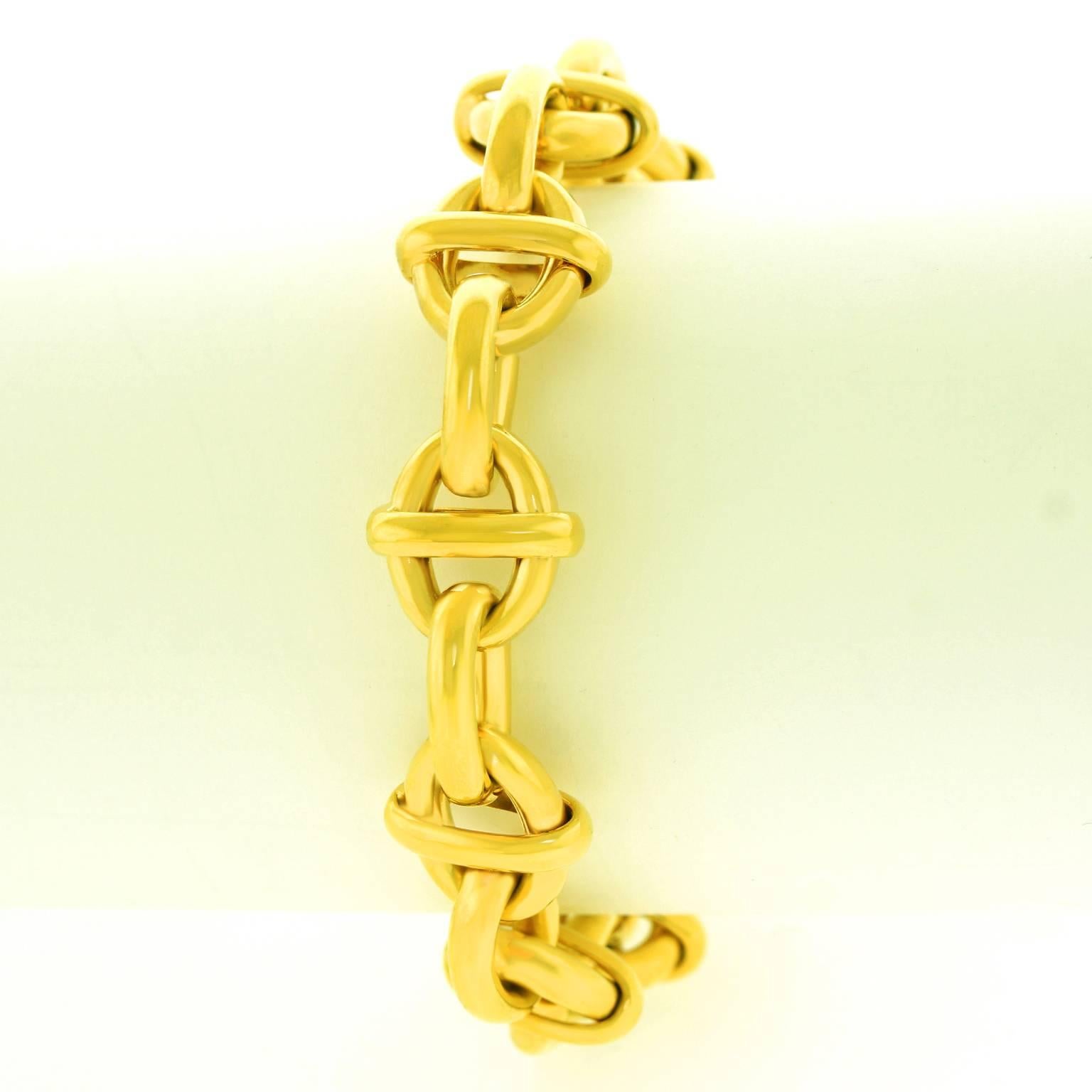 Tiffany & Co. Fabulous Chunky Gold Anchor Link Bracelet 2