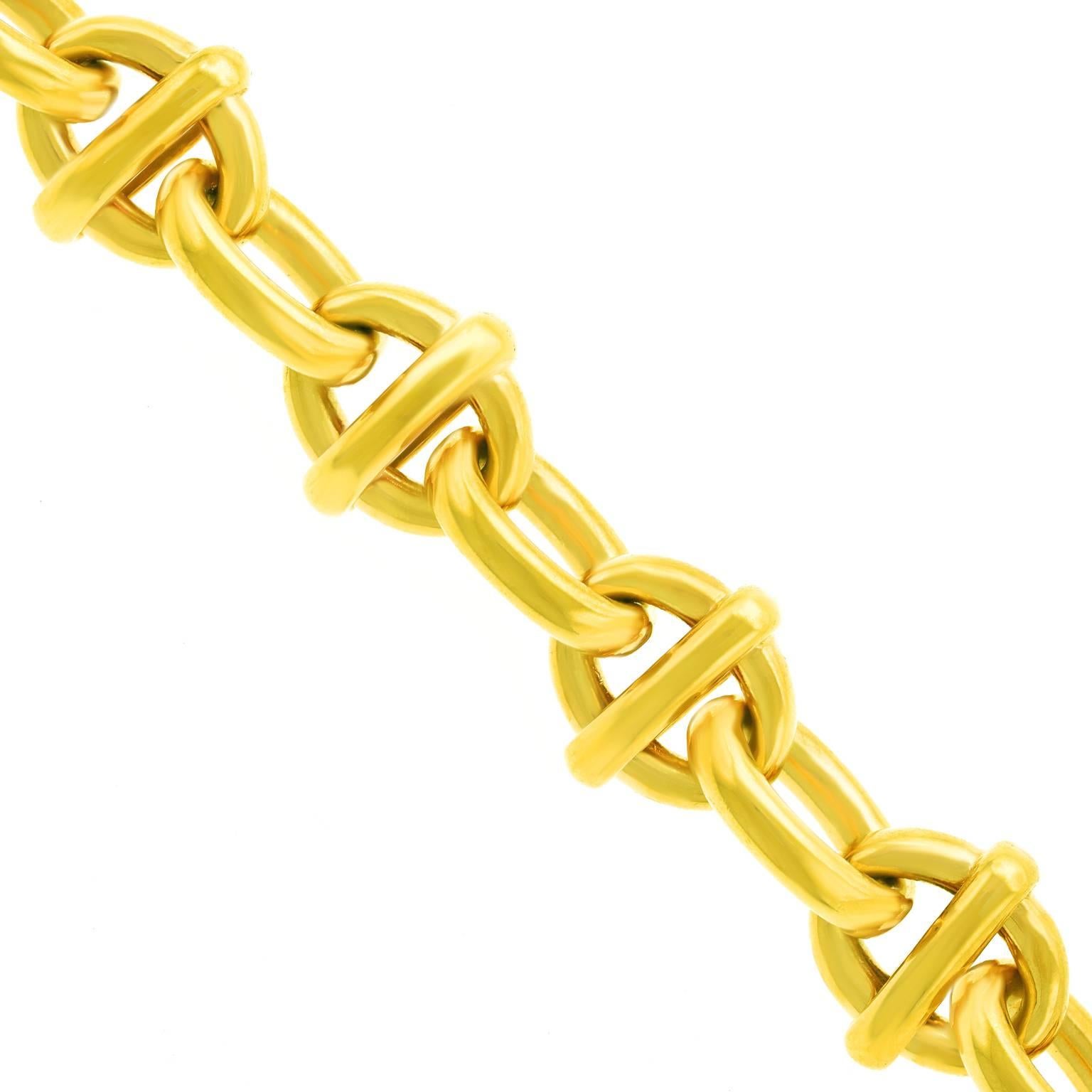 Tiffany & Co. Fabulous Chunky Gold Anchor Link Bracelet 4