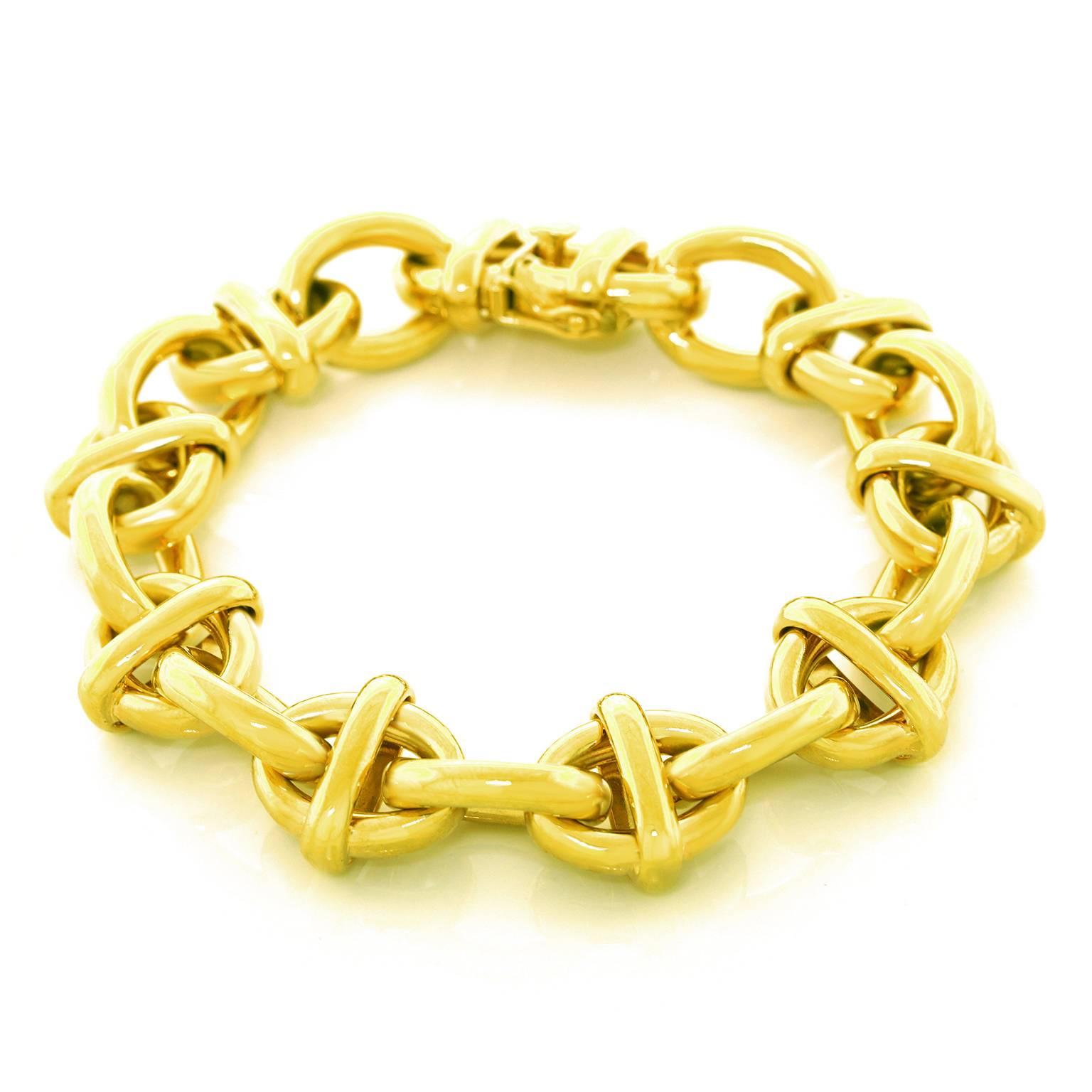 Tiffany & Co. Fabulous Chunky Gold Anchor Link Bracelet 5