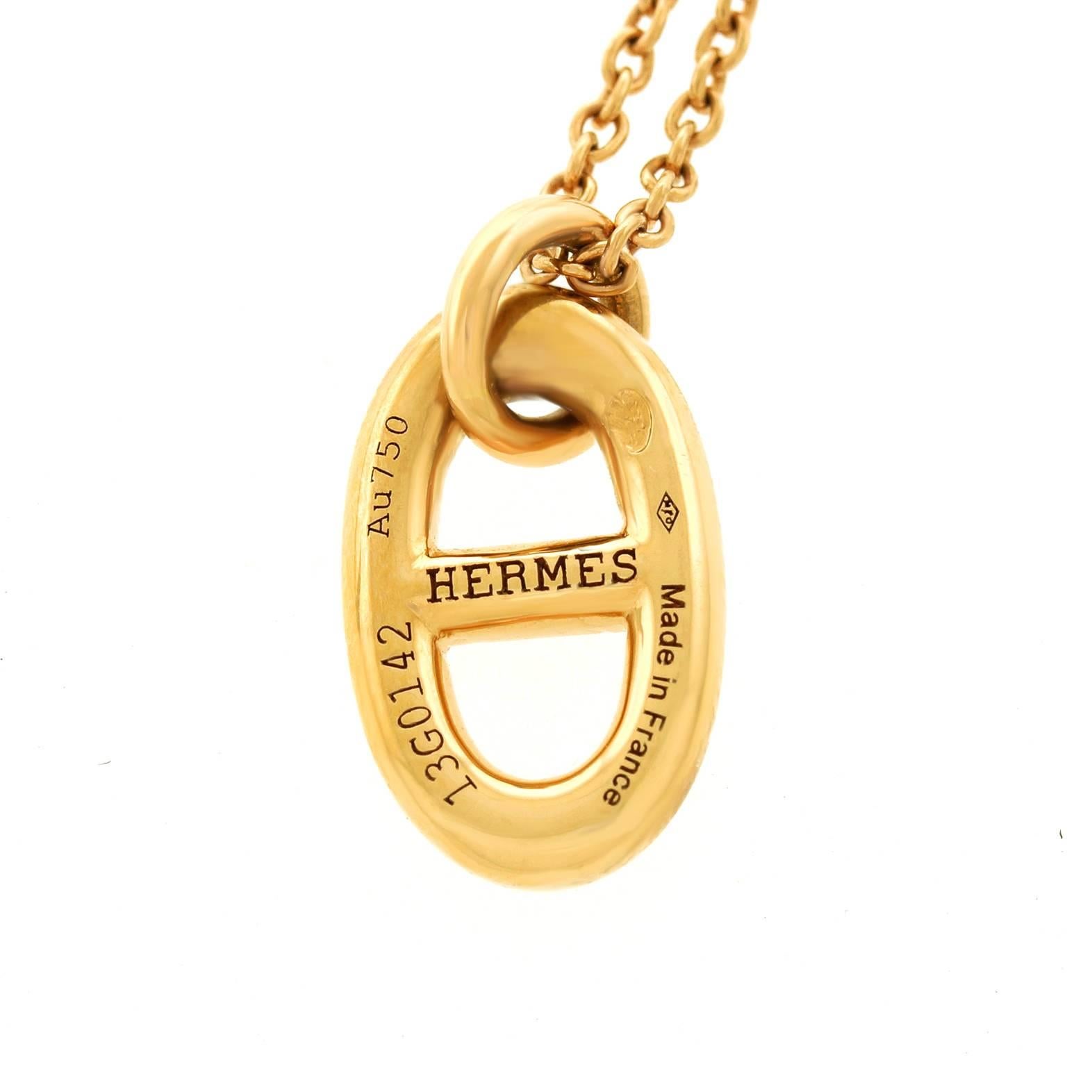 hermes farandole necklace gold