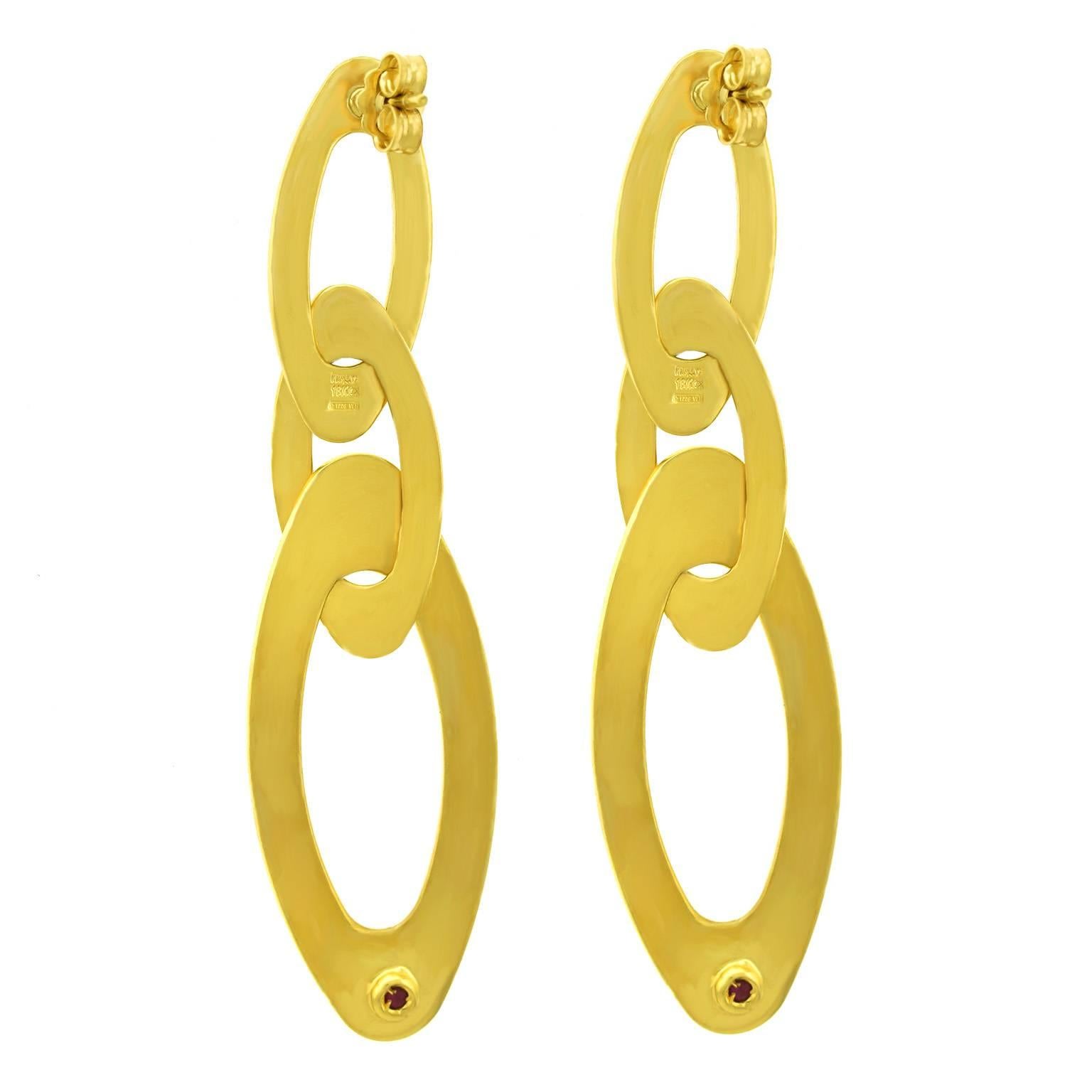 Roberto Coin Gold Dangle Earrings 3
