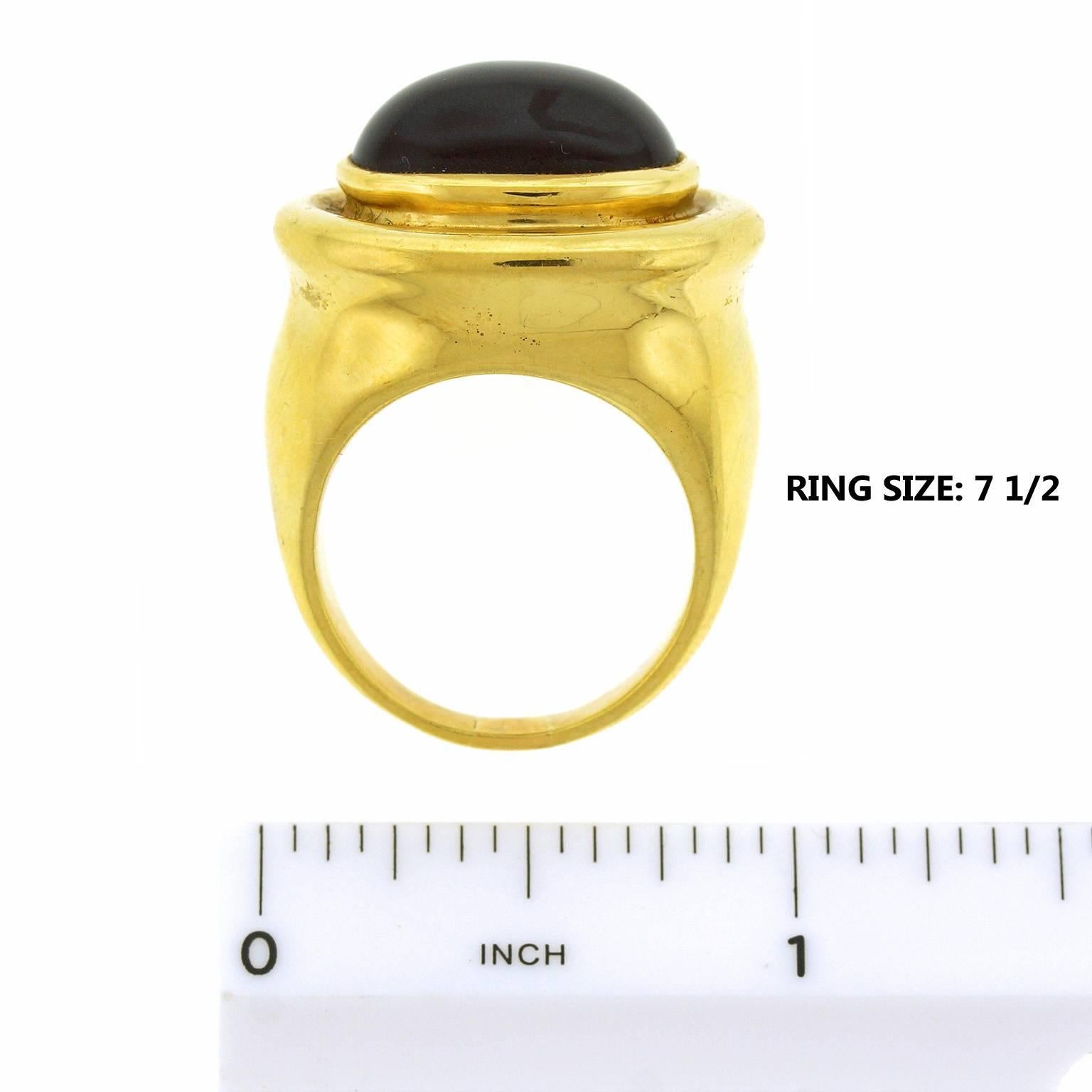 Paloma Picasso for Tiffany & Co. Onyx and Gold Ring 2