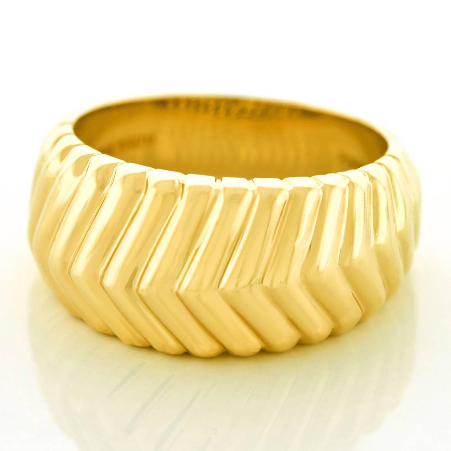 Tiffany & Co. Gold “Cordis” Ring In Excellent Condition In Litchfield, CT
