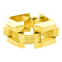 Fabulous Chunky Retro Gold Bracelet