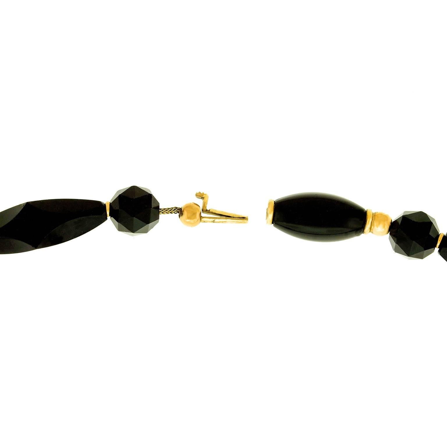 Victorian Onyx and Gold Necklace 3