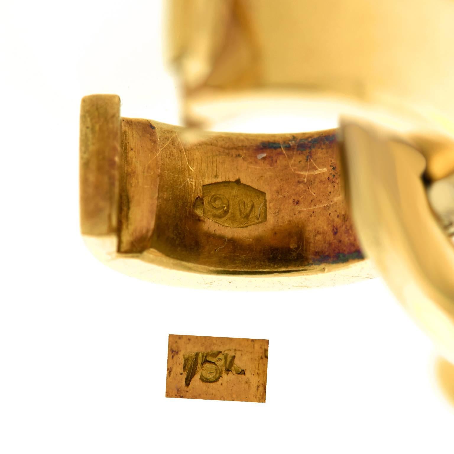 Diamond-Set Gold Horse Bit Bracelet 1
