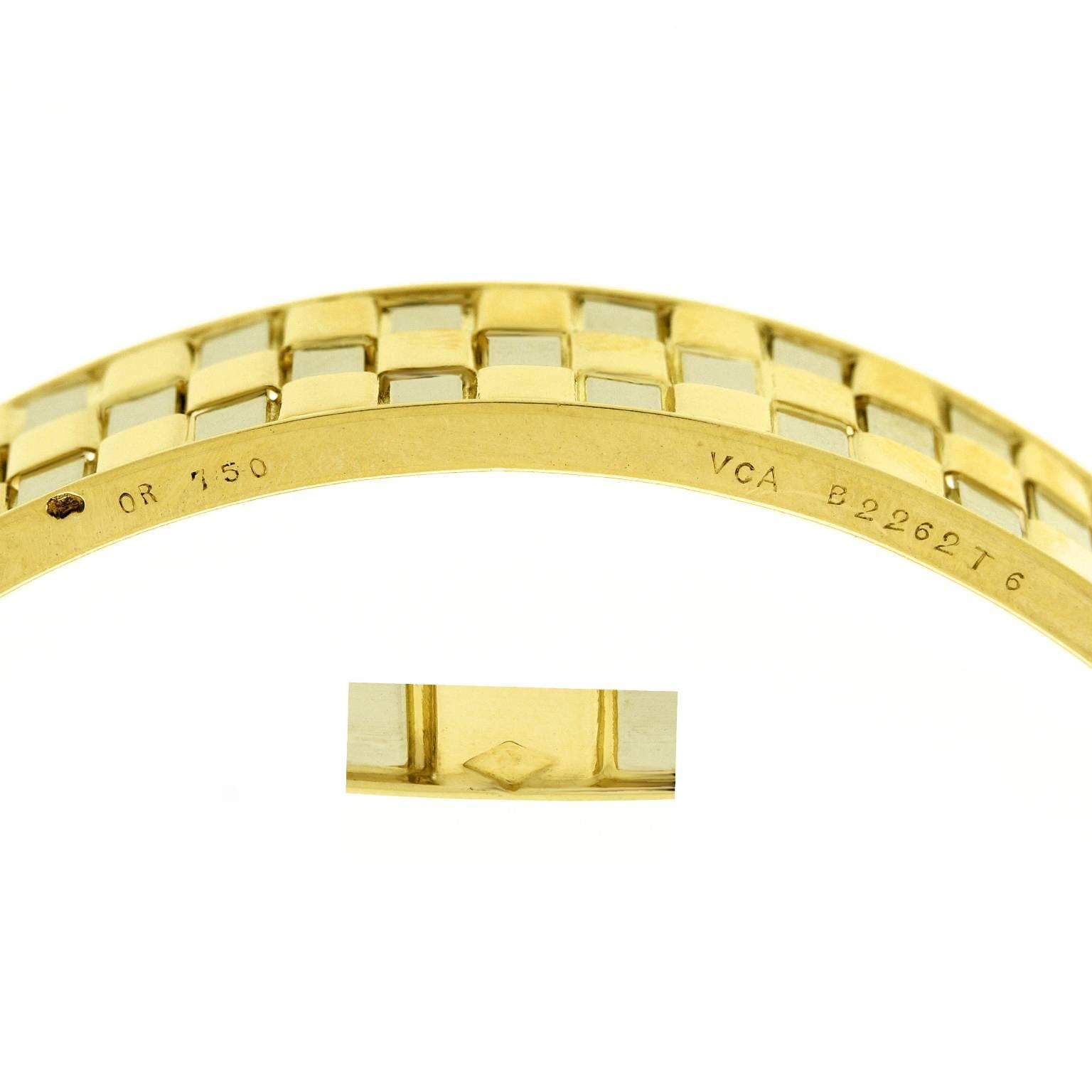 1970s Van Cleef & Arpels Mod Gold Bangle Bracelet 1