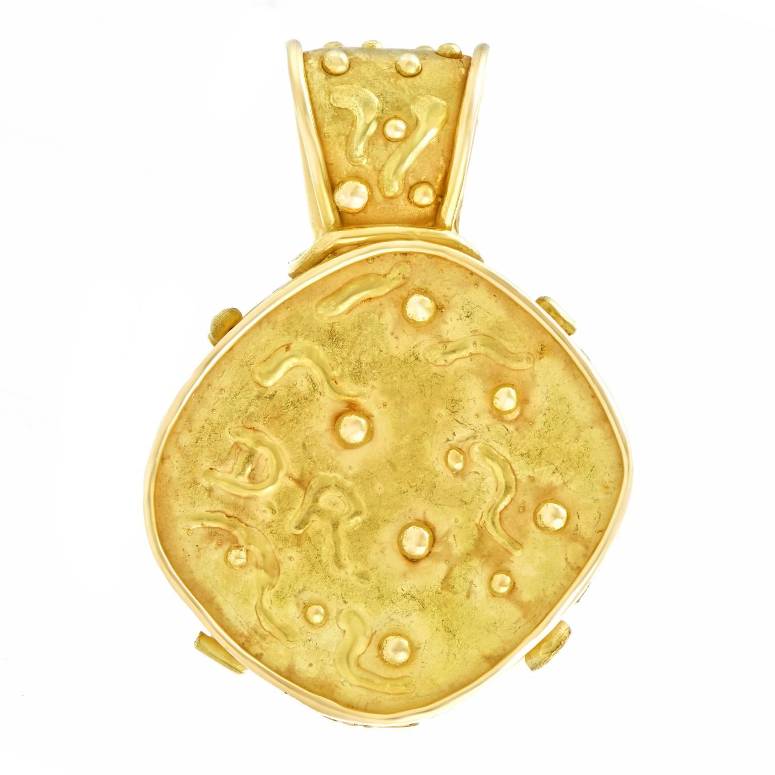 Denise Roberge Classical Motif Gold Pendant 3