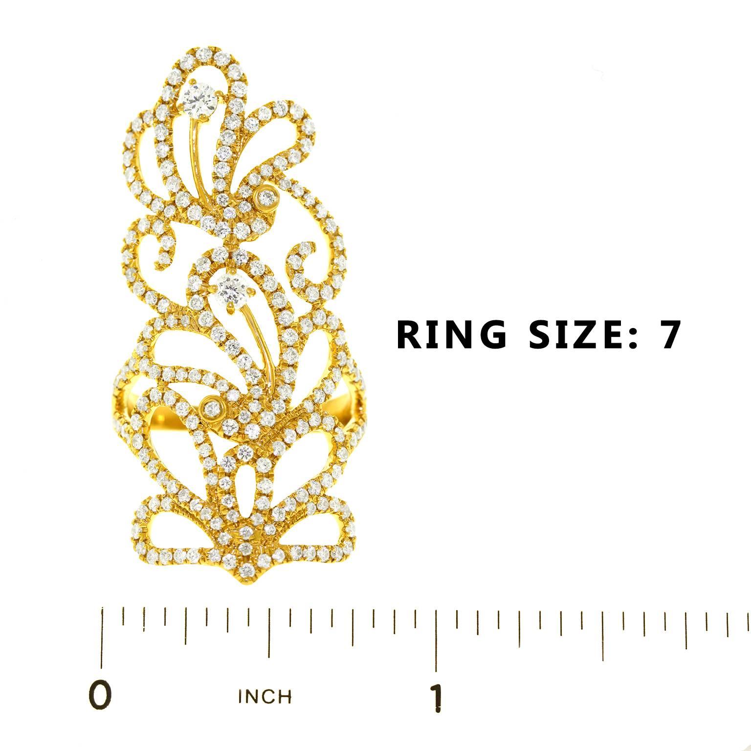 Fabulous Contemporary Diamond-Set Fashion Ring 2