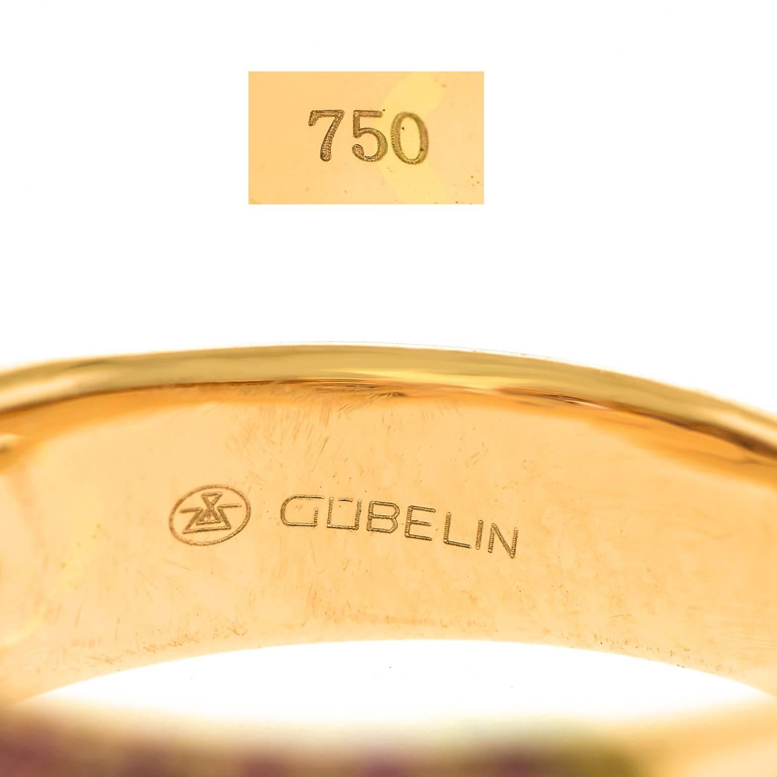 Gubelin Pink Sapphire Gold Ring 1