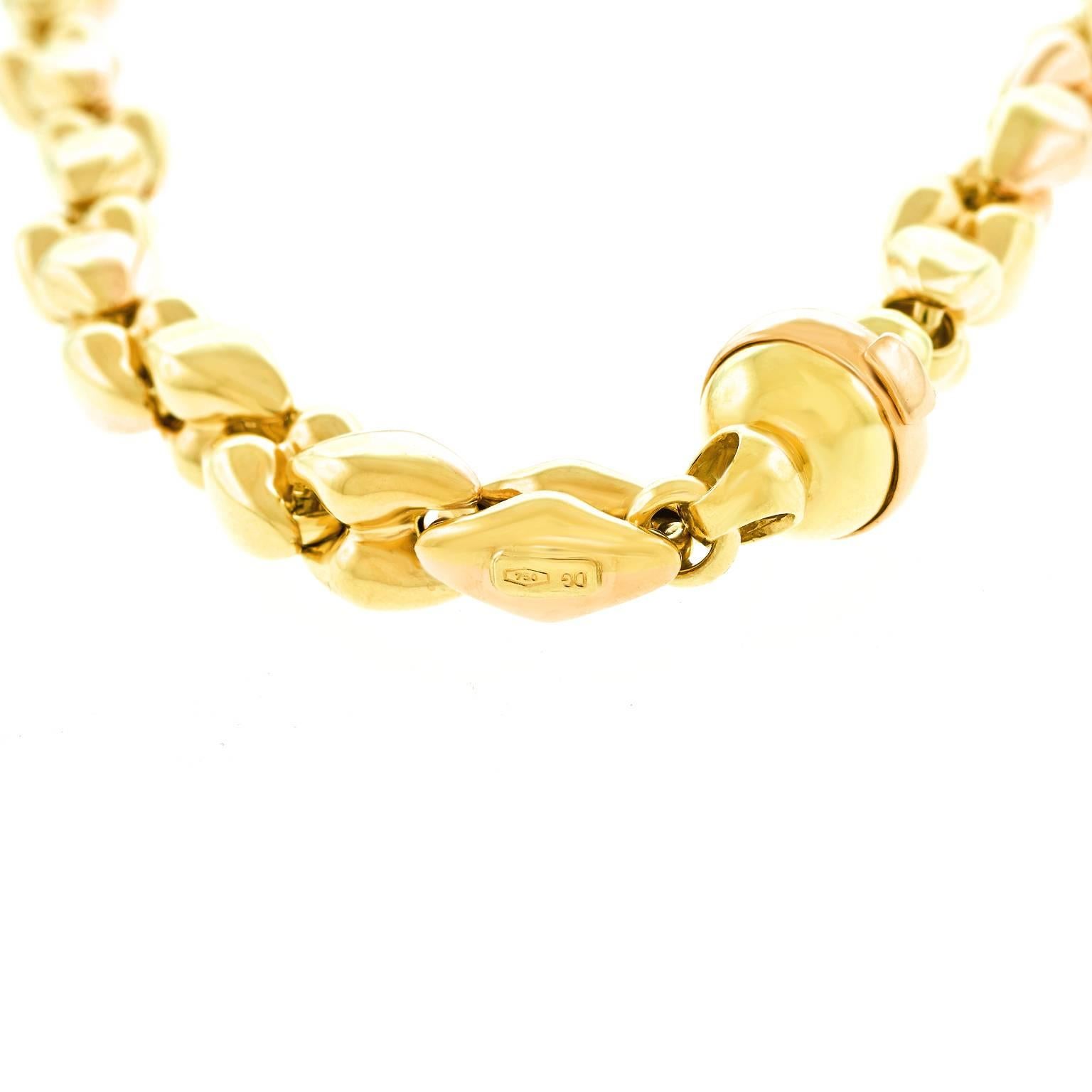 Fabulous Gold Anchor Link Necklace 1