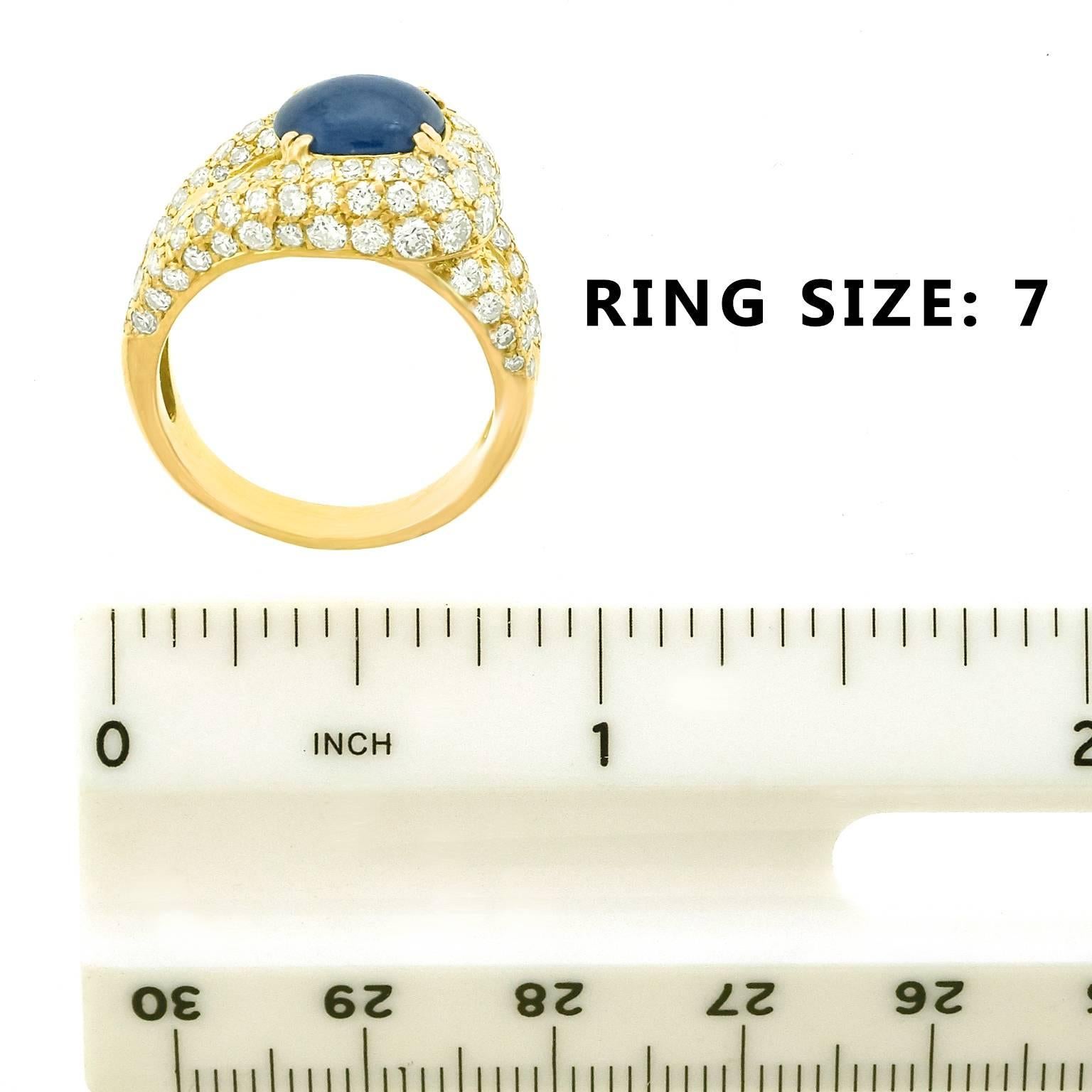 Boucheron Sapphire and Diamond Set Gold Ring 1
