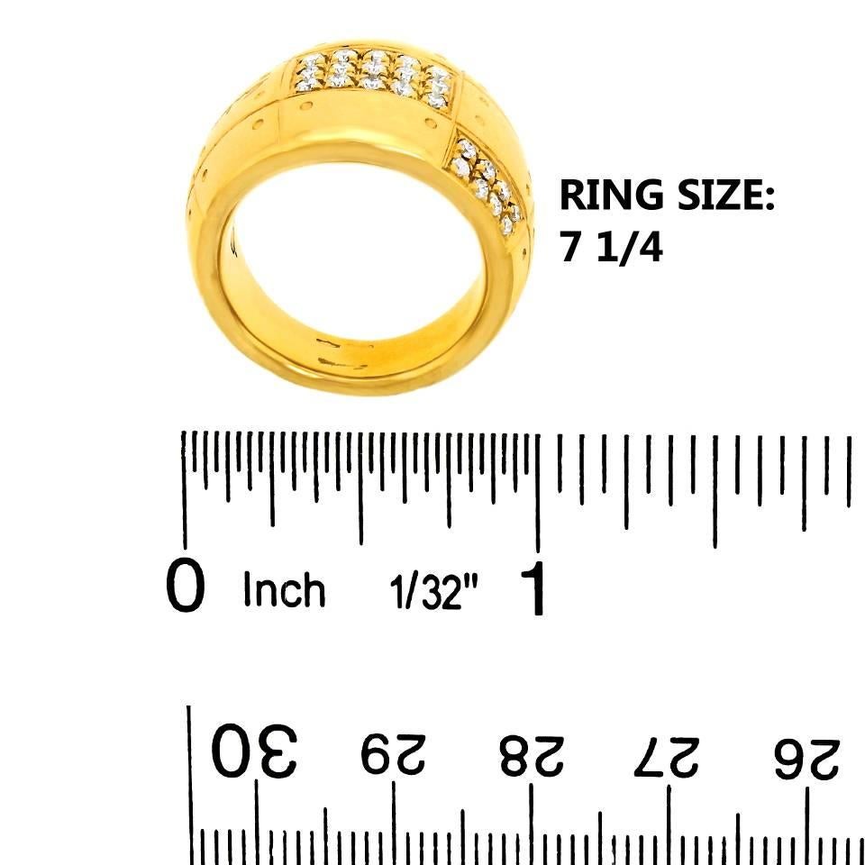Salvini Diamond Set Modernist Gold Ring 2