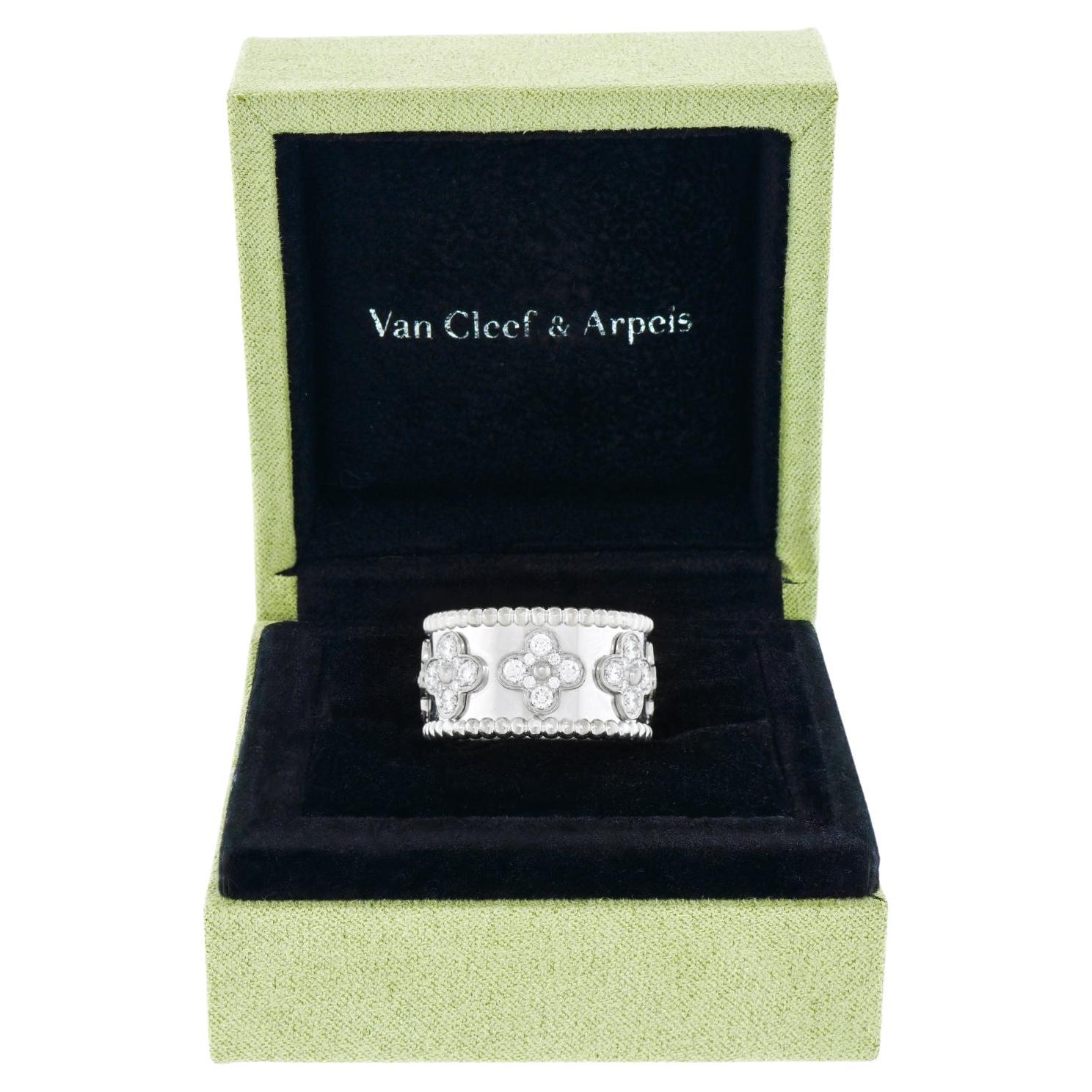Van Cleef & Arpels Perlée Clovers Ring Extra Wide Model