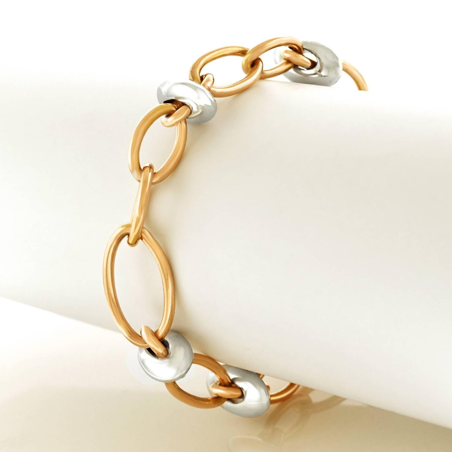 Chic Pomellato White and Rose Gold Bracelet 3