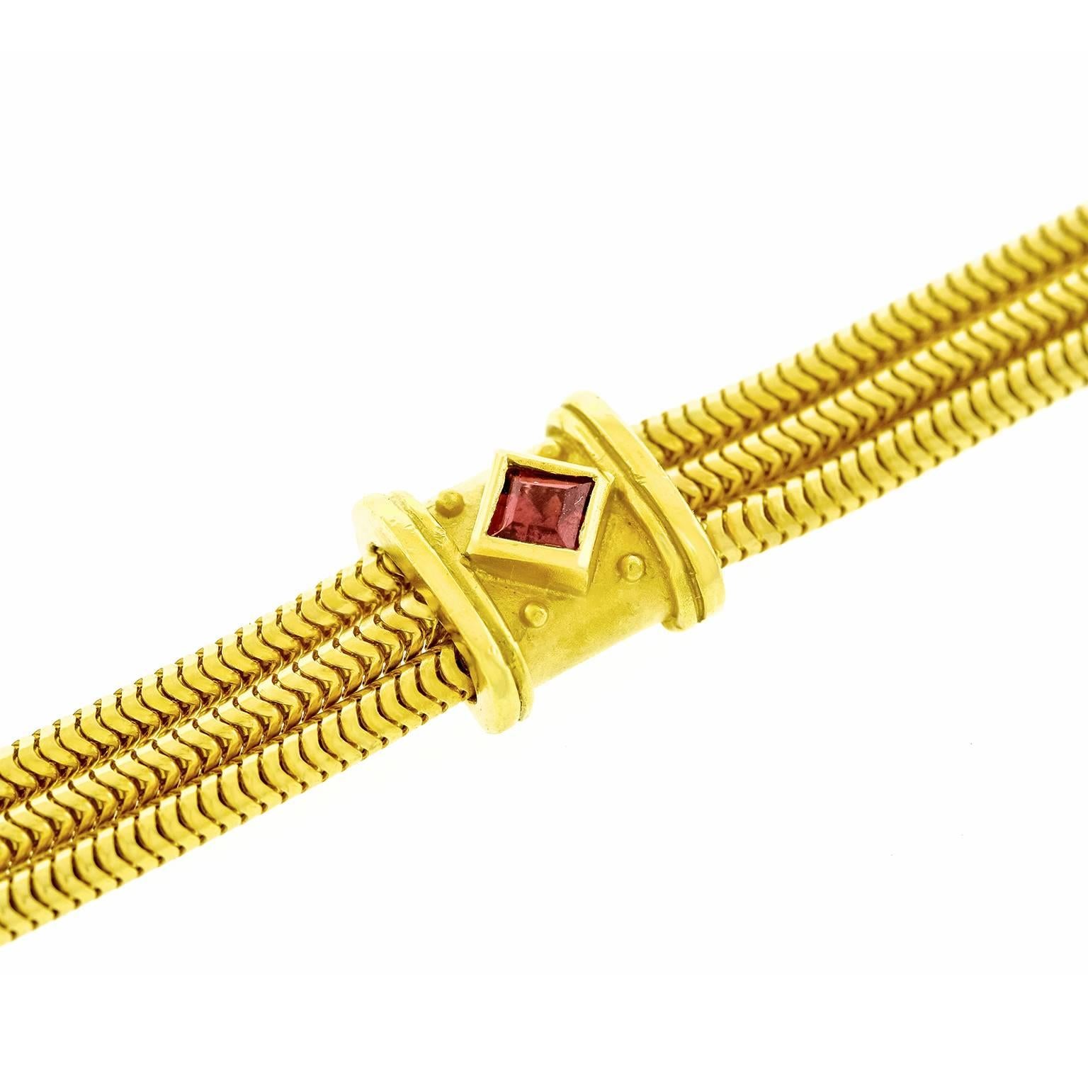 Seidengang Tourmaline and Gold Bracelet 3