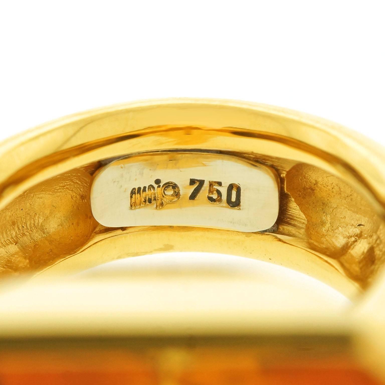 Women's Majo Fruithof Modernist Gold Ring