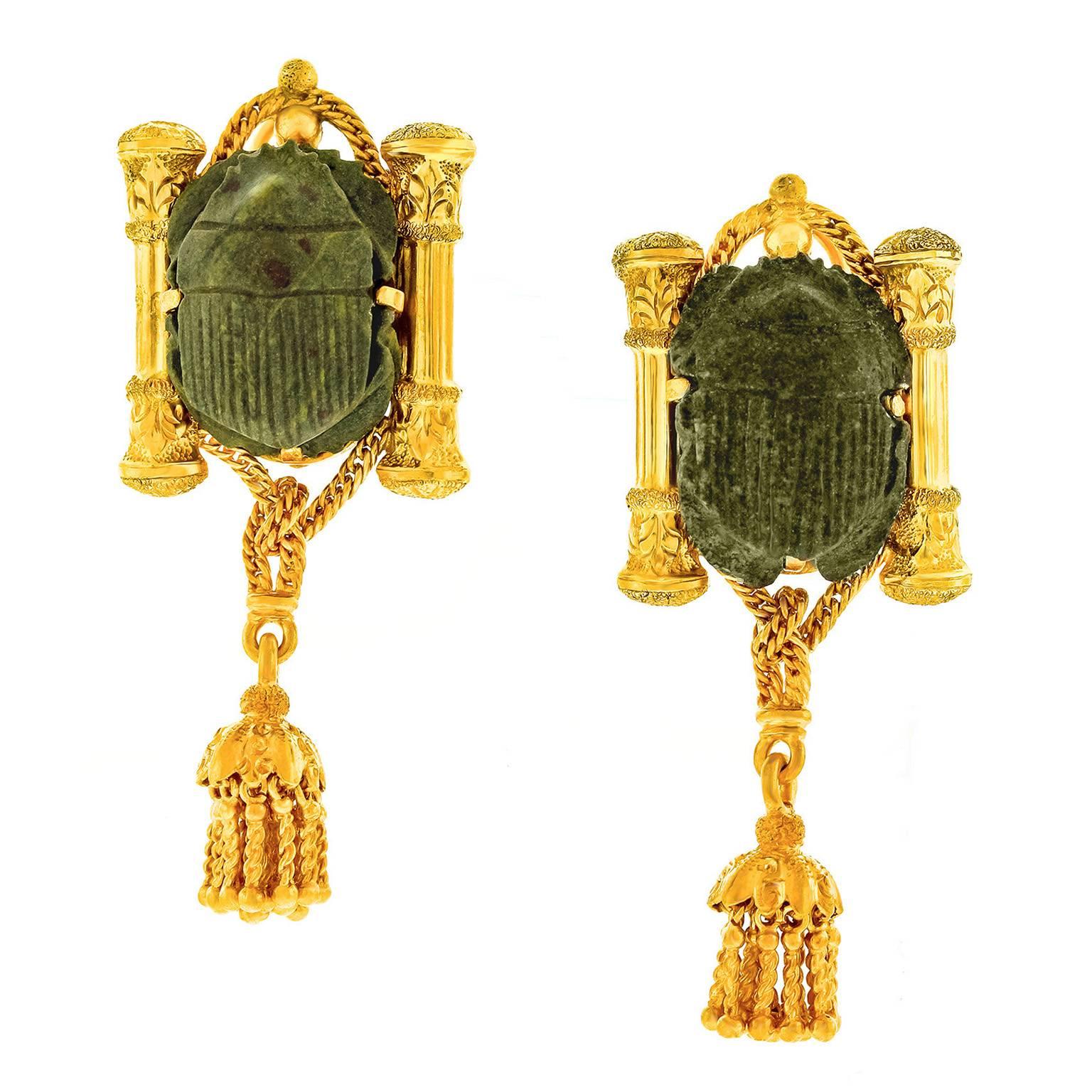 egyptian revival earrings