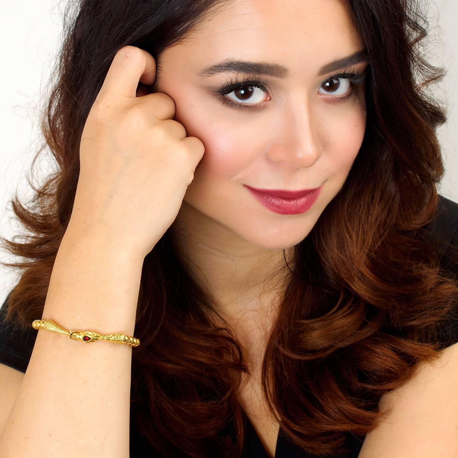 Women's Victorian Gold Snake Bracelet