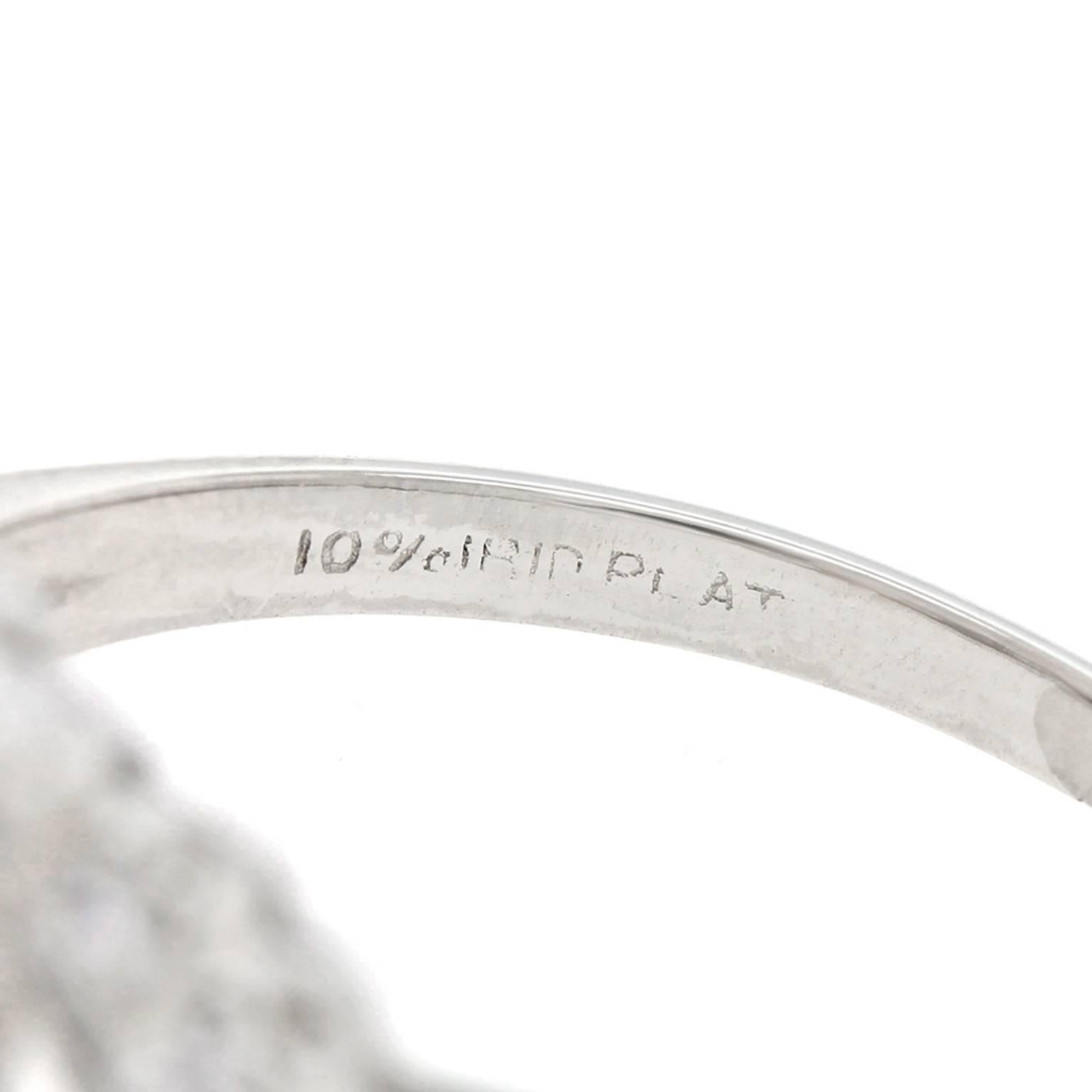 Art Deco Diamond Platinum Ring 1