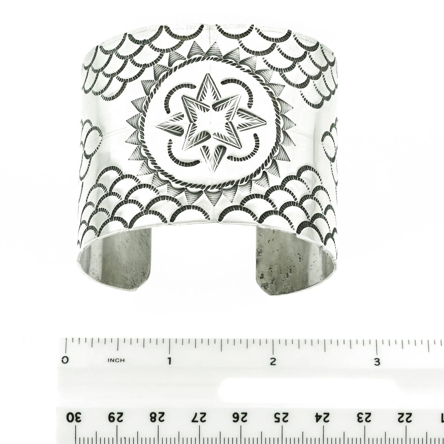 Early Navajo Sterling Cuff 1