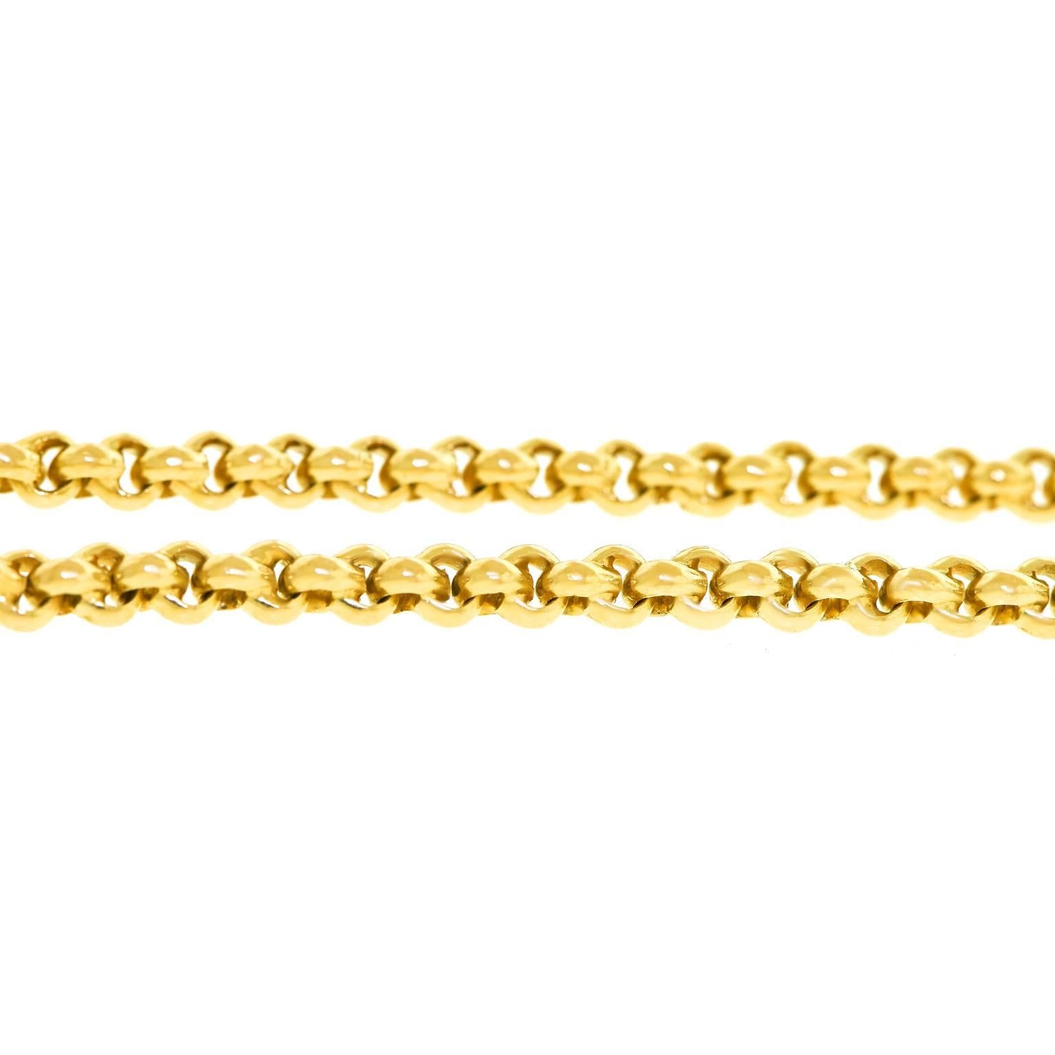 Women's or Men's Heavy Handmade Antique Gold Chain