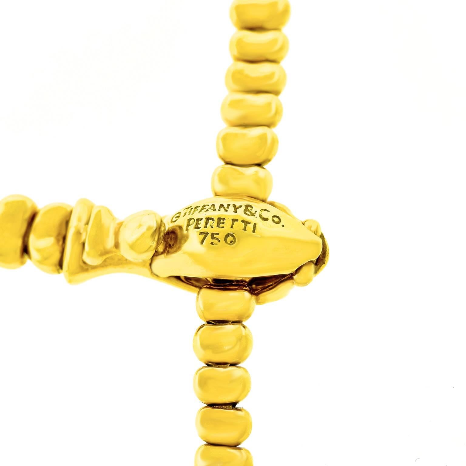tiffany gold snake necklace