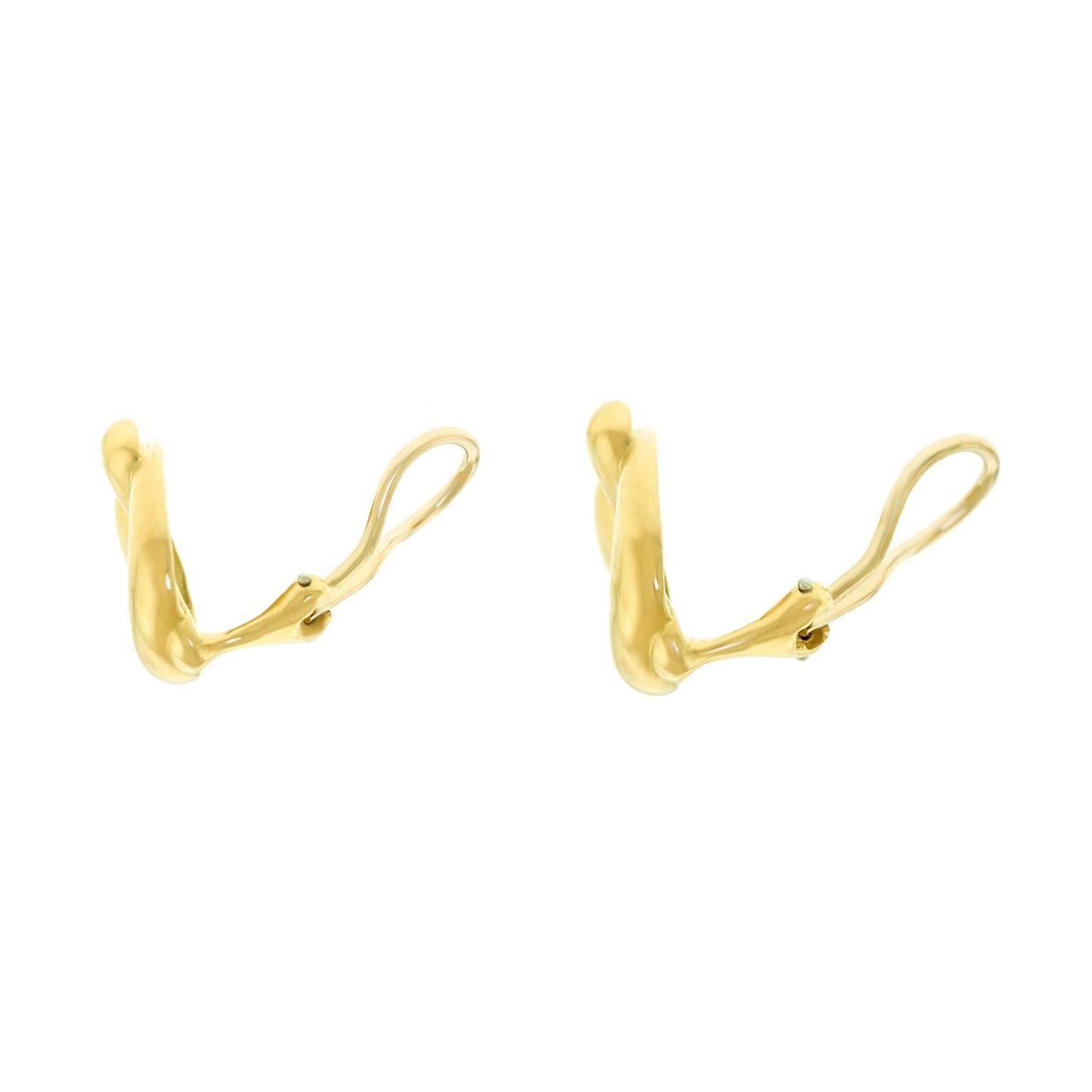 Tiffany & Co. Gold Knot Earrings 3