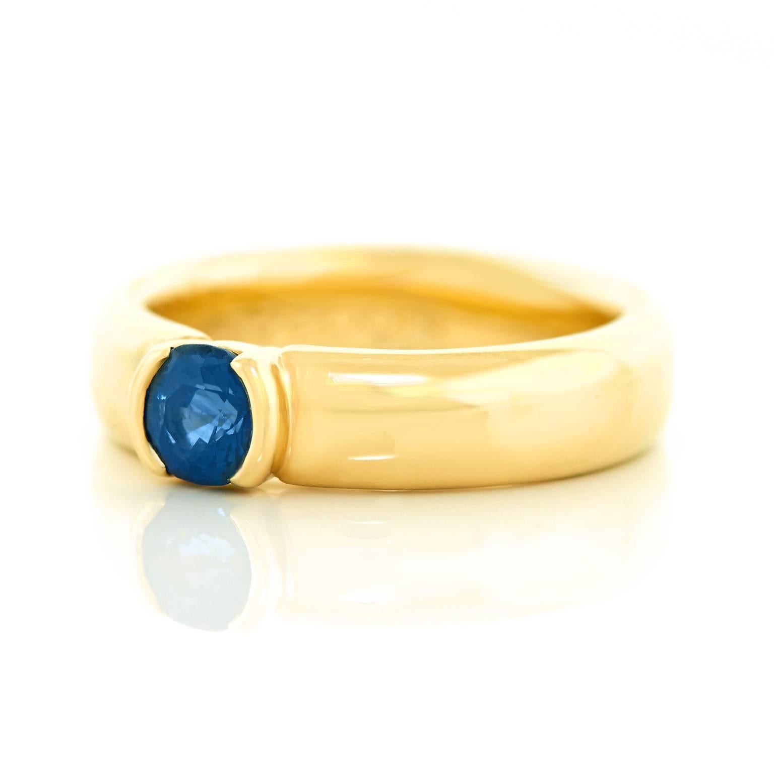 Tiffany & Co. Sapphire and Gold Ring 2