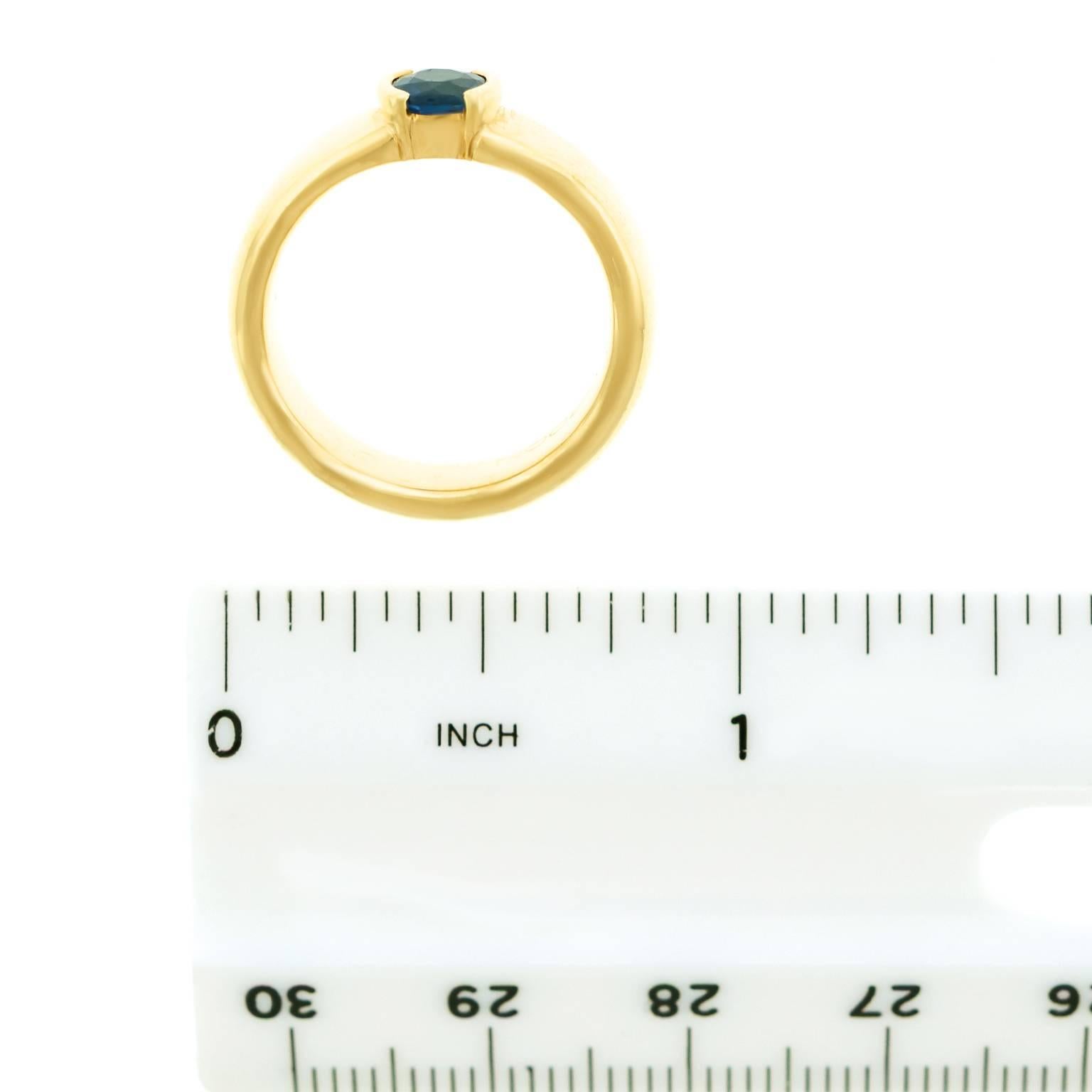 Tiffany & Co. Sapphire and Gold Ring 1
